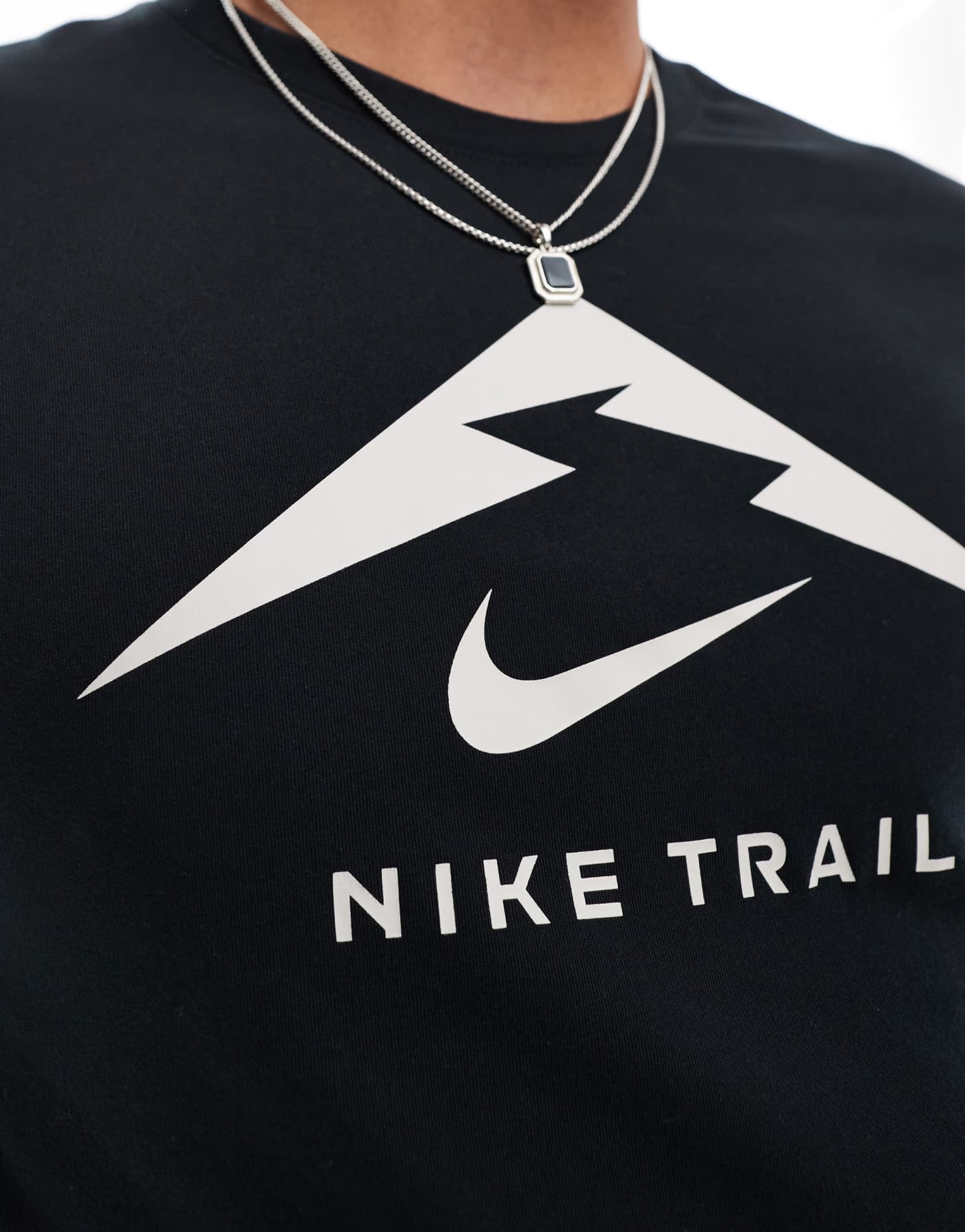 Nike Running Trail logo t-shirt in black