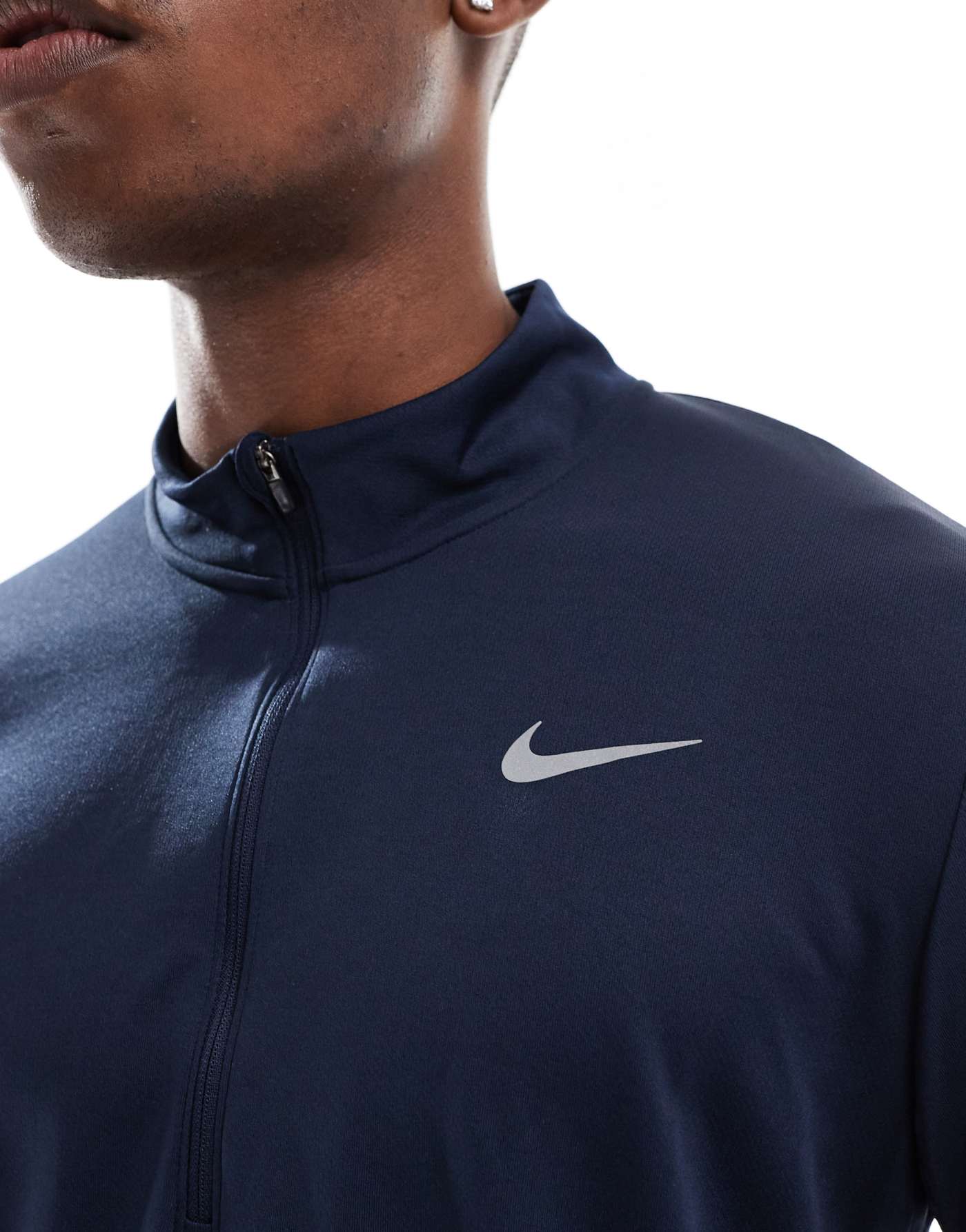 Nike Running Pacer Dri-FIT half zip top in navy