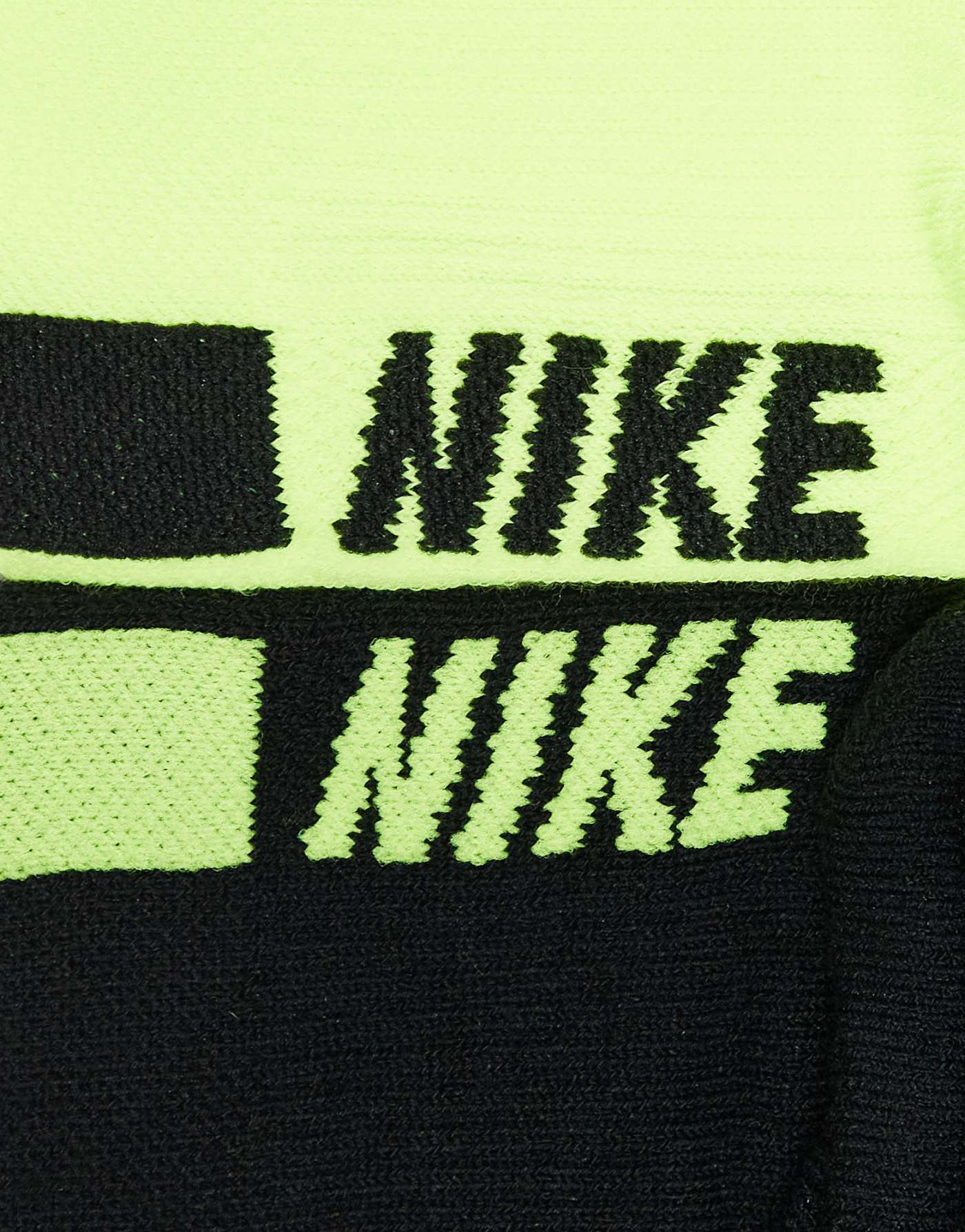 Nike Running Multiplier 2 pack ankle socks in black and green