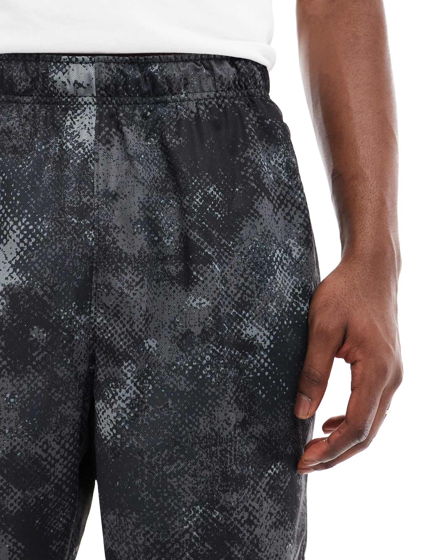 Nike Training camo print 7 inch shorts in black