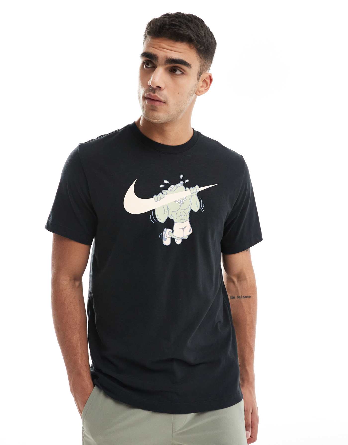 Nike Training Pull Up graphic t-shirt in black