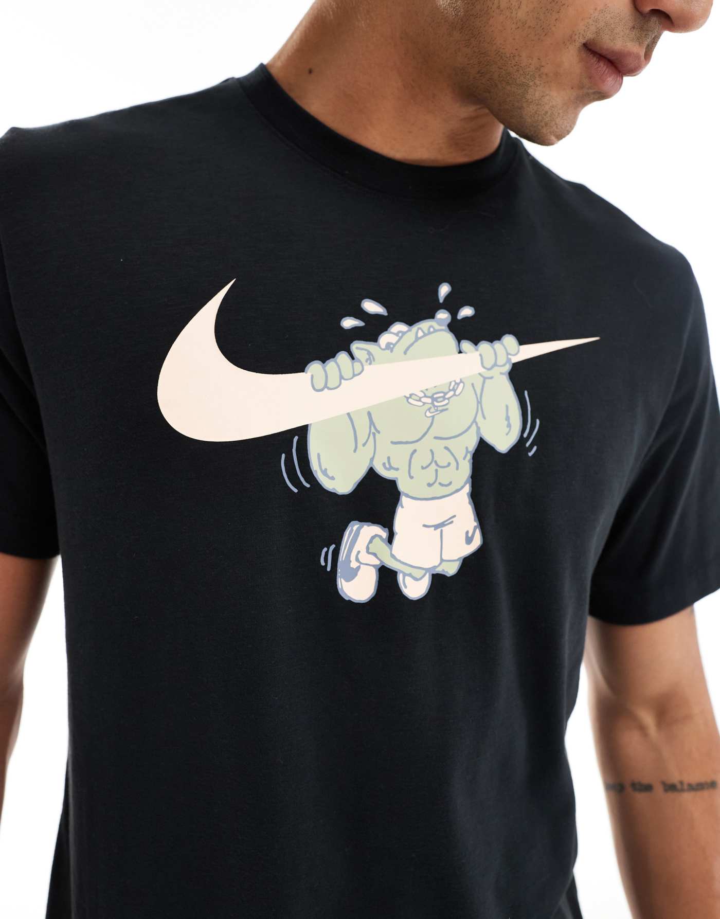 Nike Training Pull Up graphic t-shirt in black