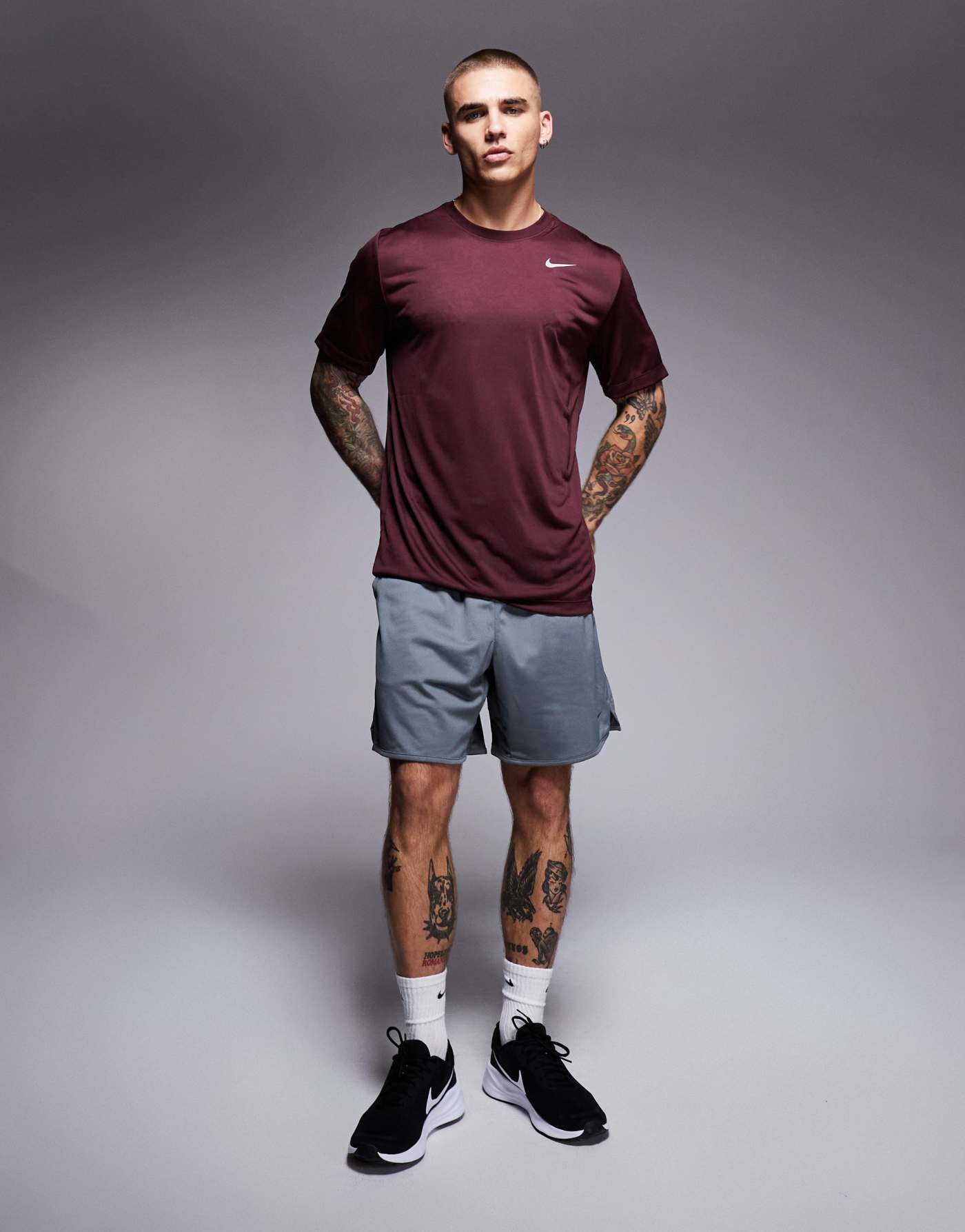 Nike Training Dri-Fit Reset t-shirt in burgundy