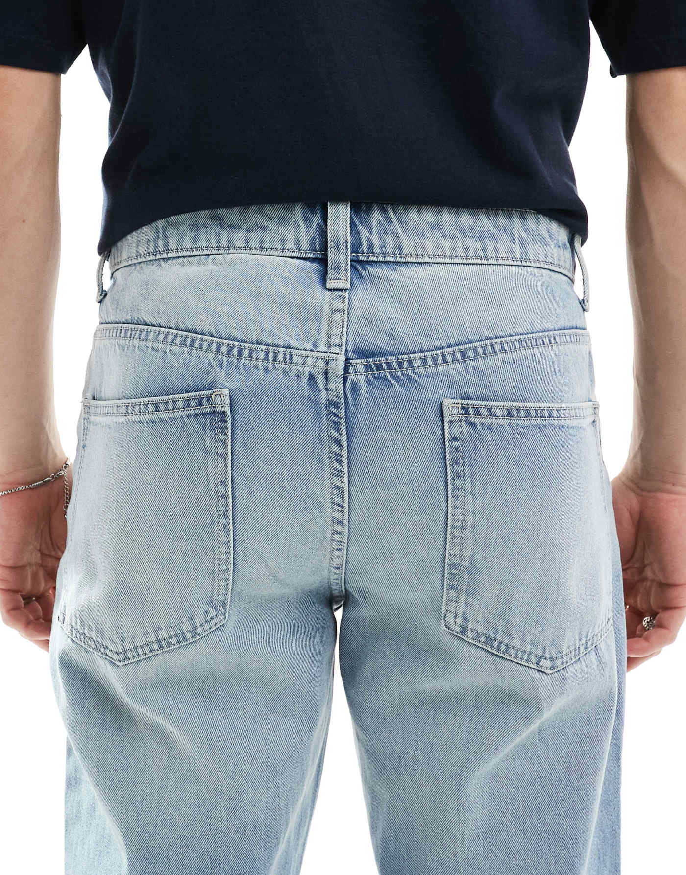 ASOS DESIGN tapered fit jean in light wash