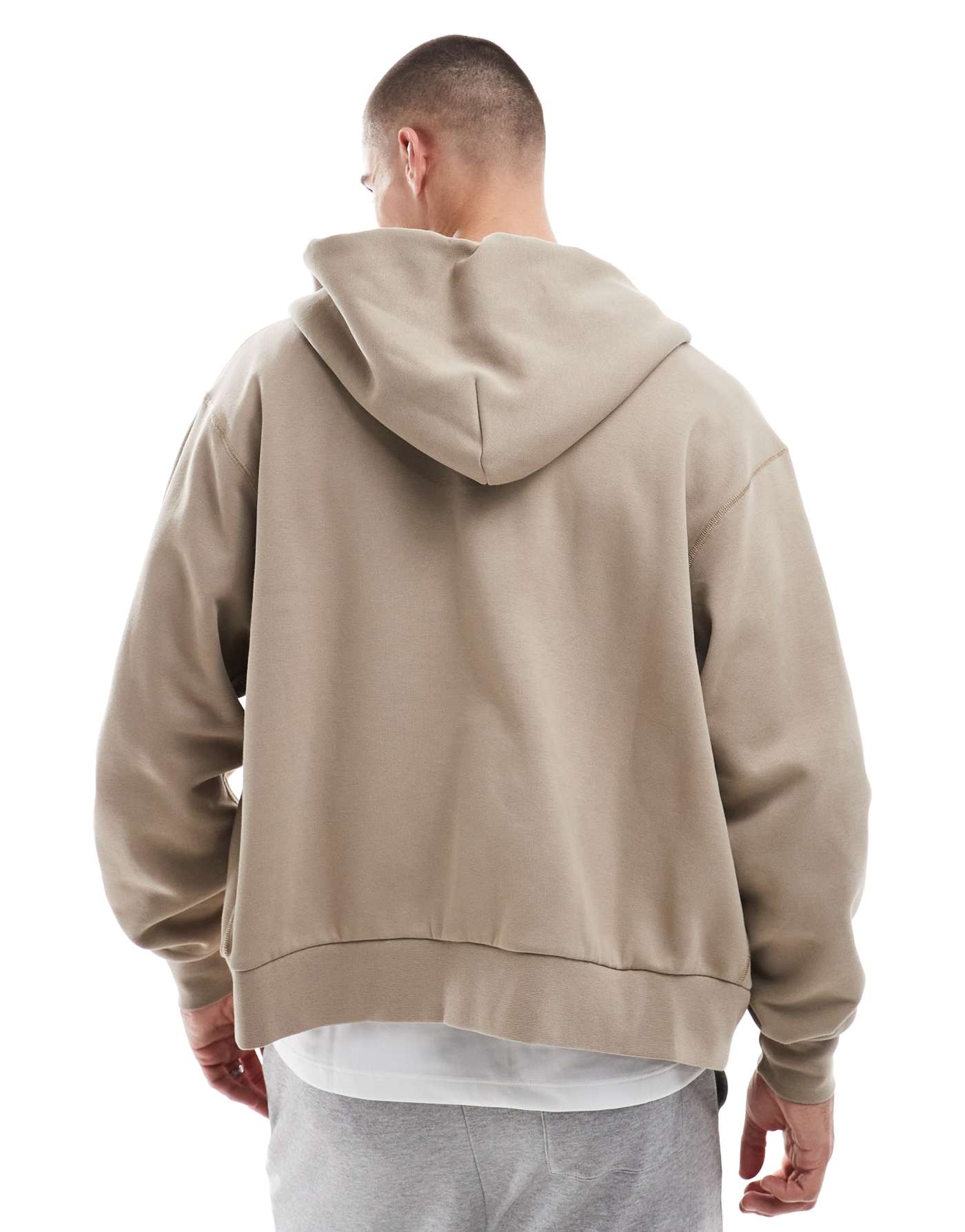 Nike SB Esssential full zip hoodie in khaki