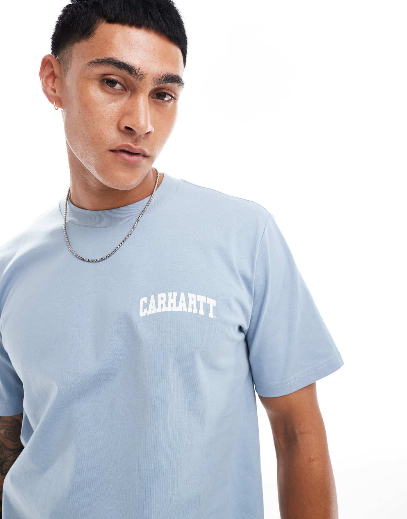 Carhartt WIP university script t-shirt in light blue