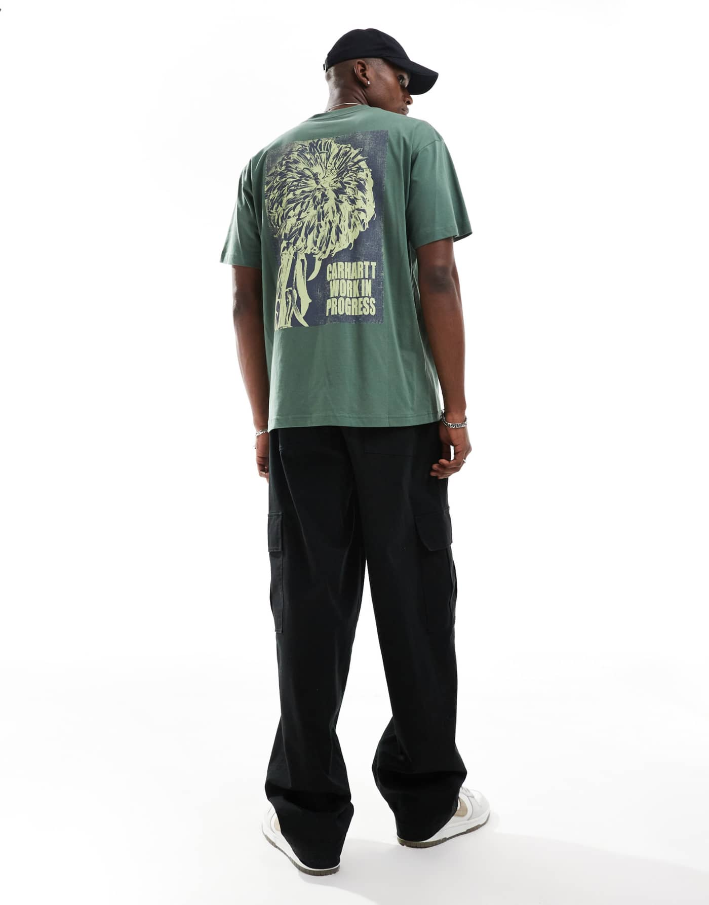 Carhartt WIP chrysanthemum t-shirt in green