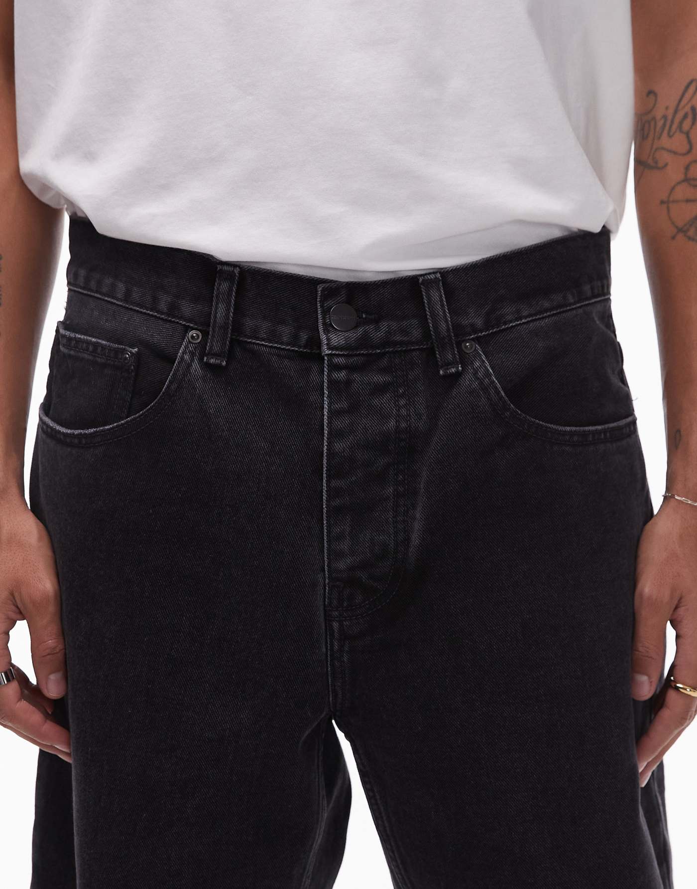 Carhartt WIP newel relaxed fit jeans in black