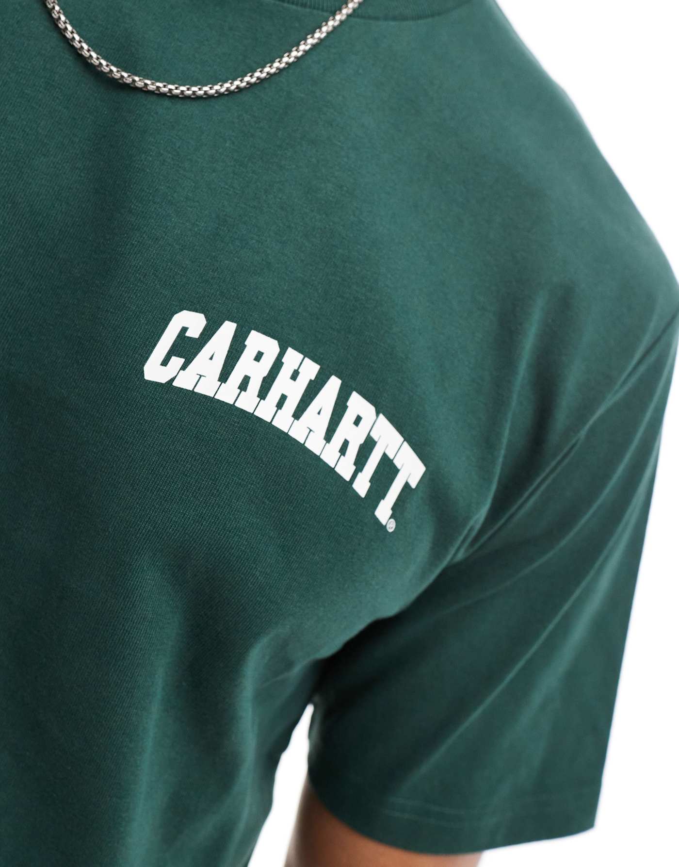 Carhartt WIP university script t-shirt in khaki