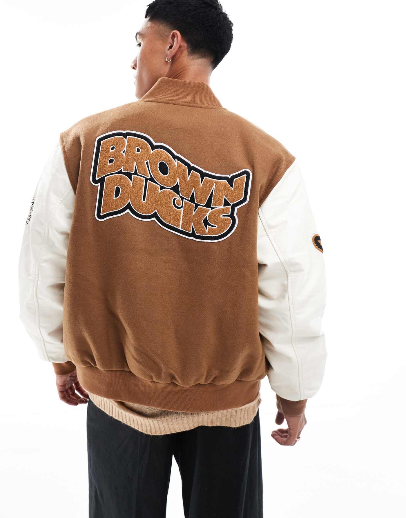 Carhartt WIP ducks bomber jacket in brown