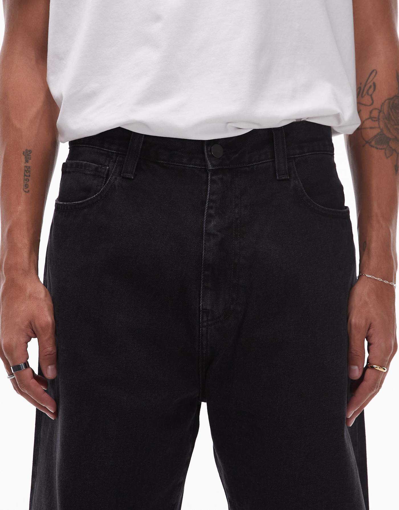 Carhartt WIP landon loose fit jeans in black