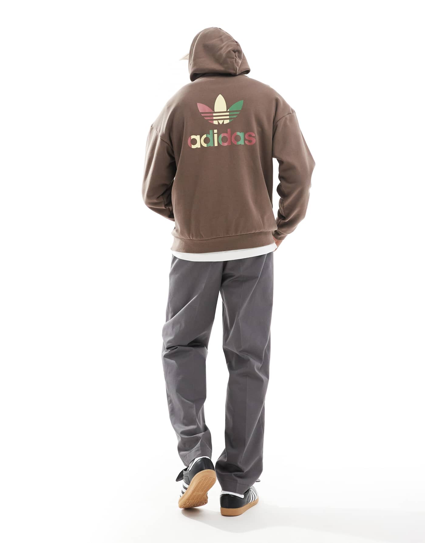 adidas Originals basketball hoodie in brown