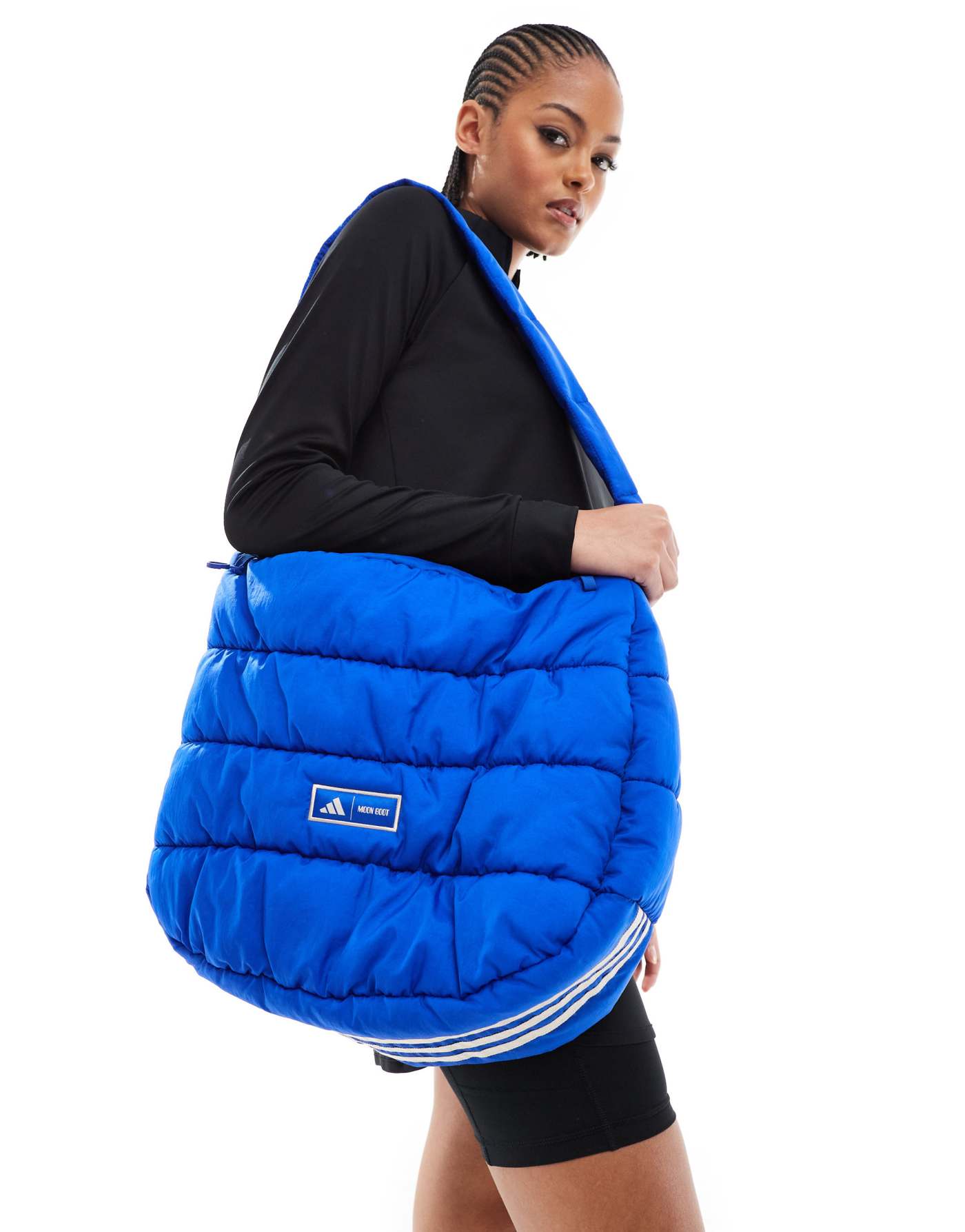 adidas Performance quilted bag in blue