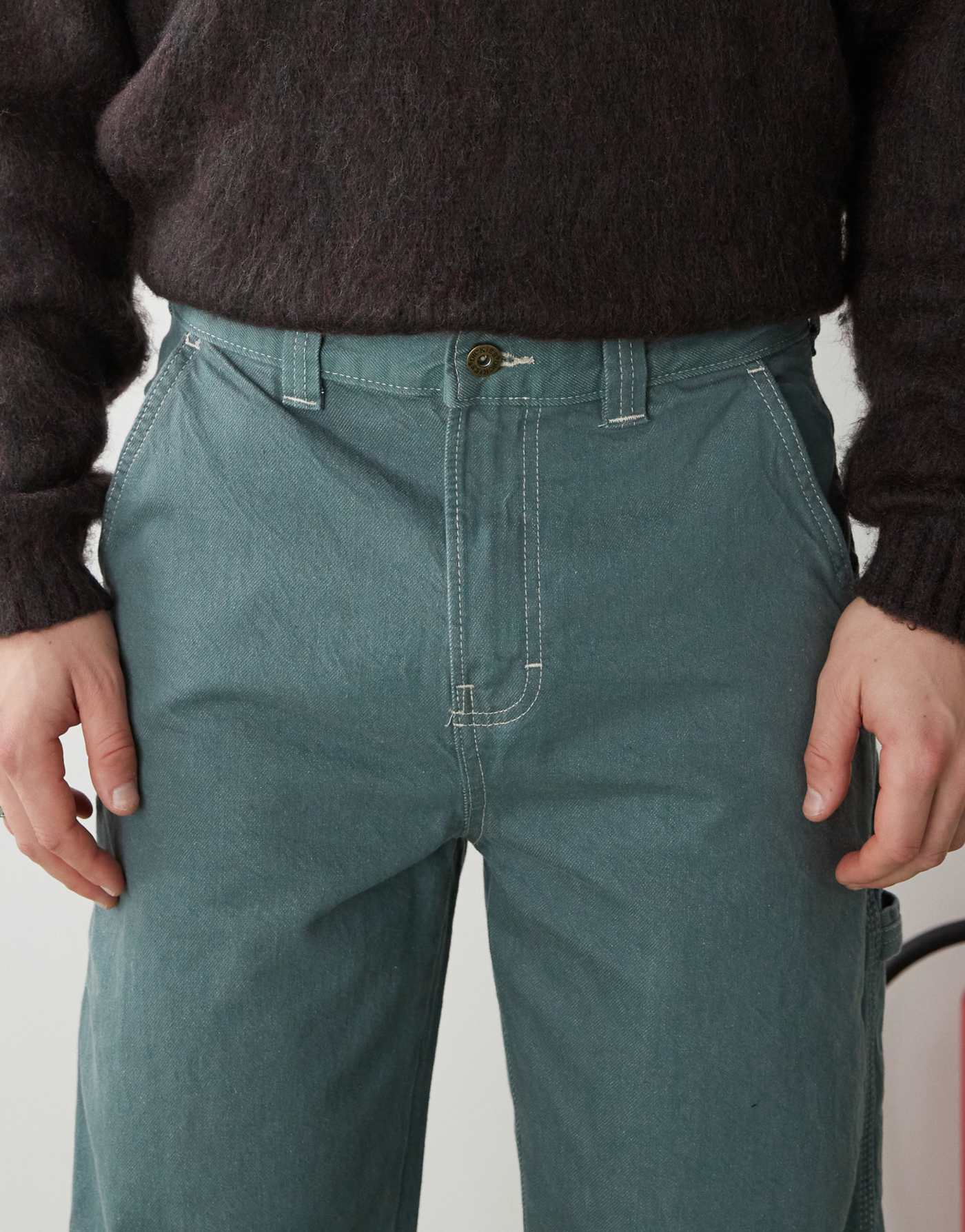 Dickies seasonal denim carpenter jeans in dark green