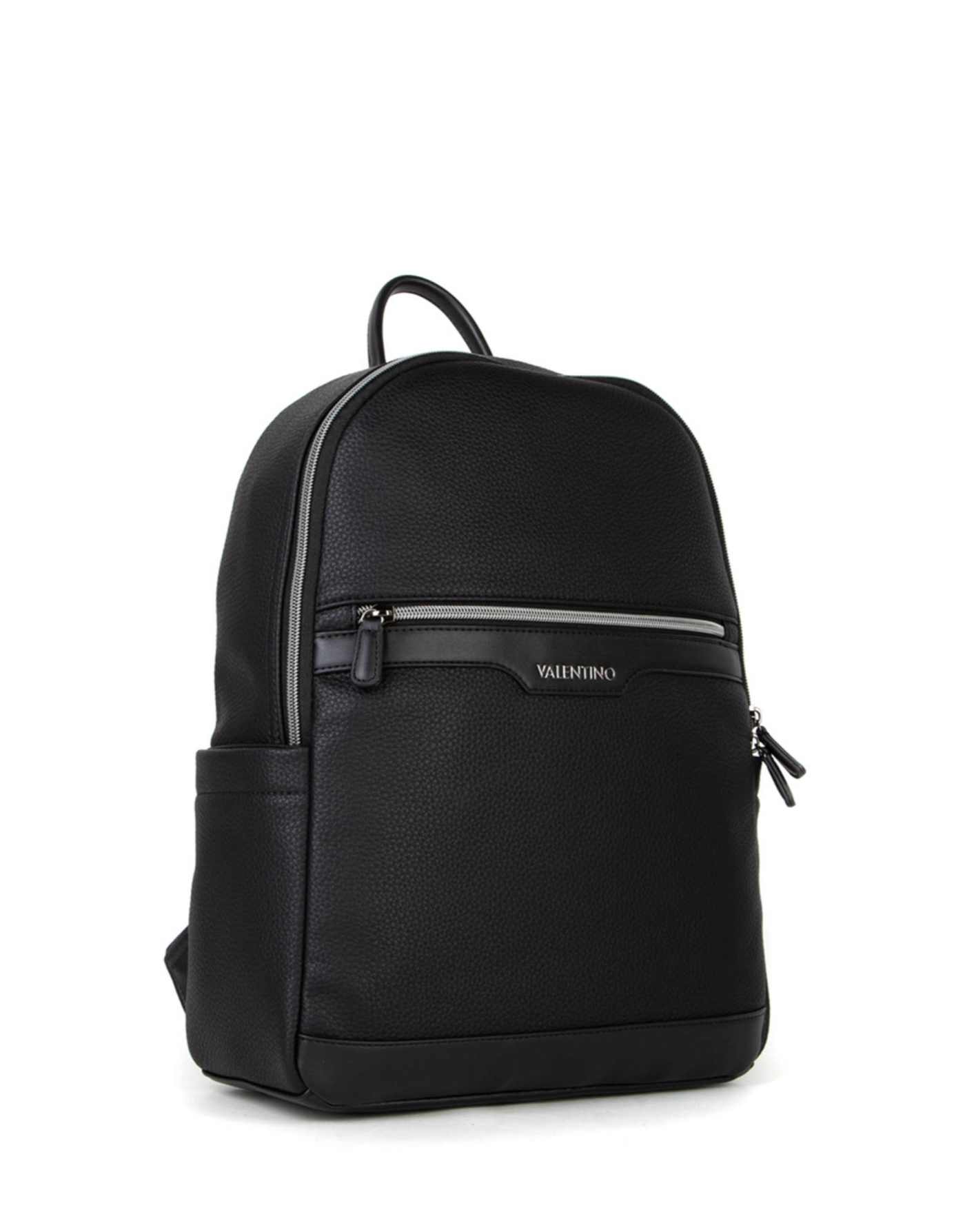 Valentino Efeo backpack with front zip pocket in black