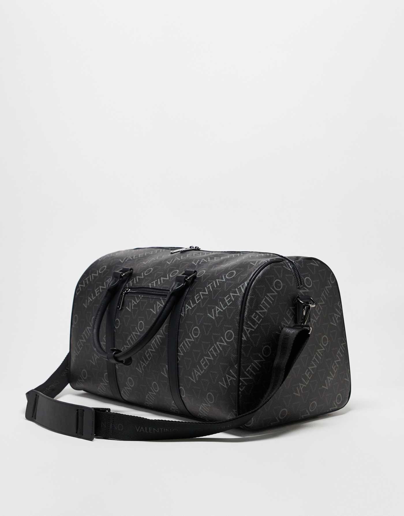 Valentino Zefir all over print duffle bag in black