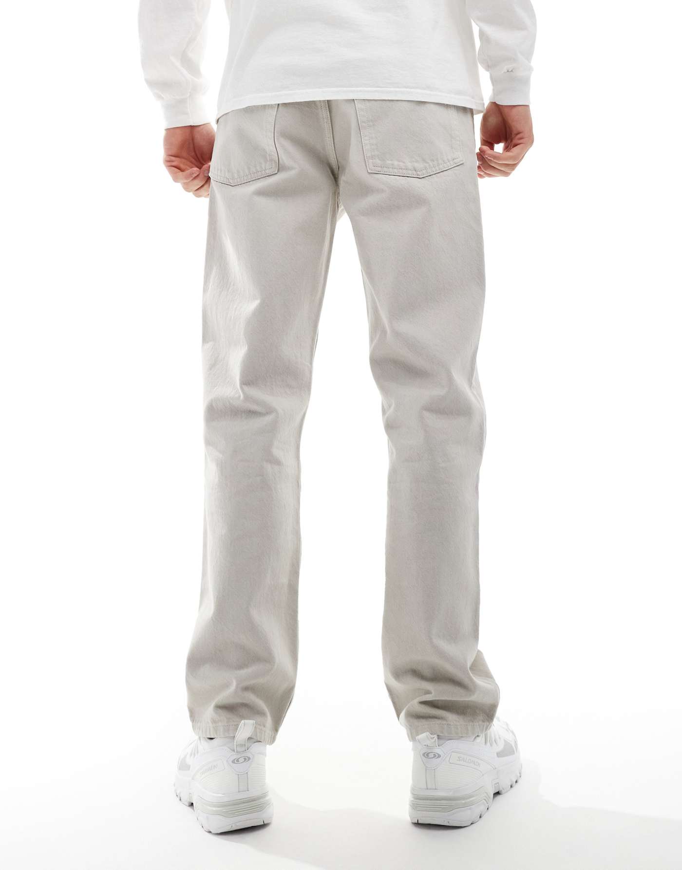 COLLUSION X005 straight leg straight leg jeans in stone - STONE