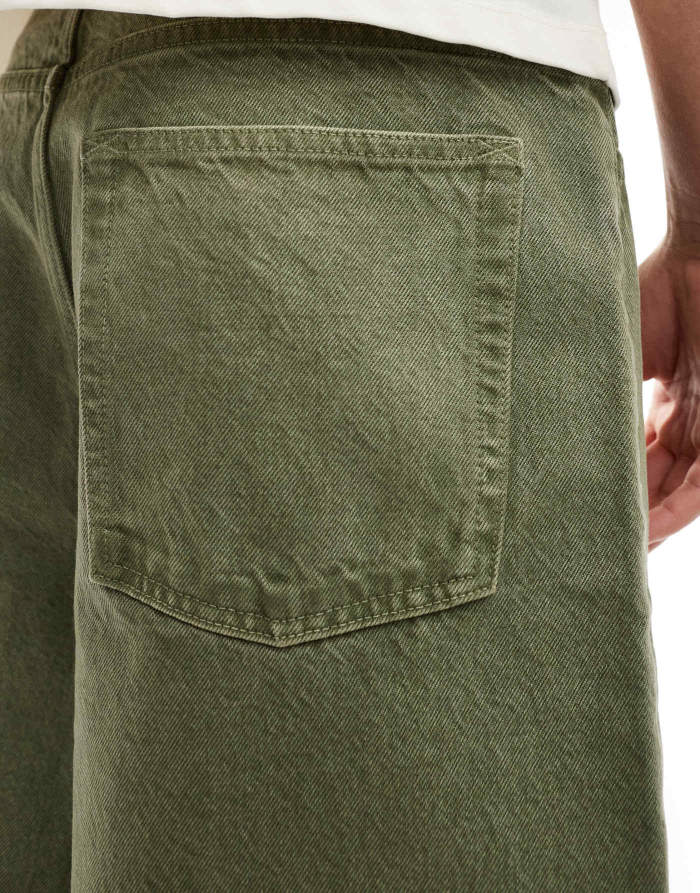 COLLUSION X001 antifit jeans in khaki  - KHAKI