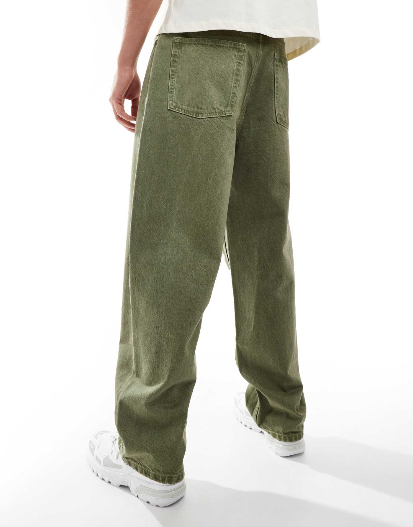 COLLUSION X001 antifit jeans in khaki  - KHAKI