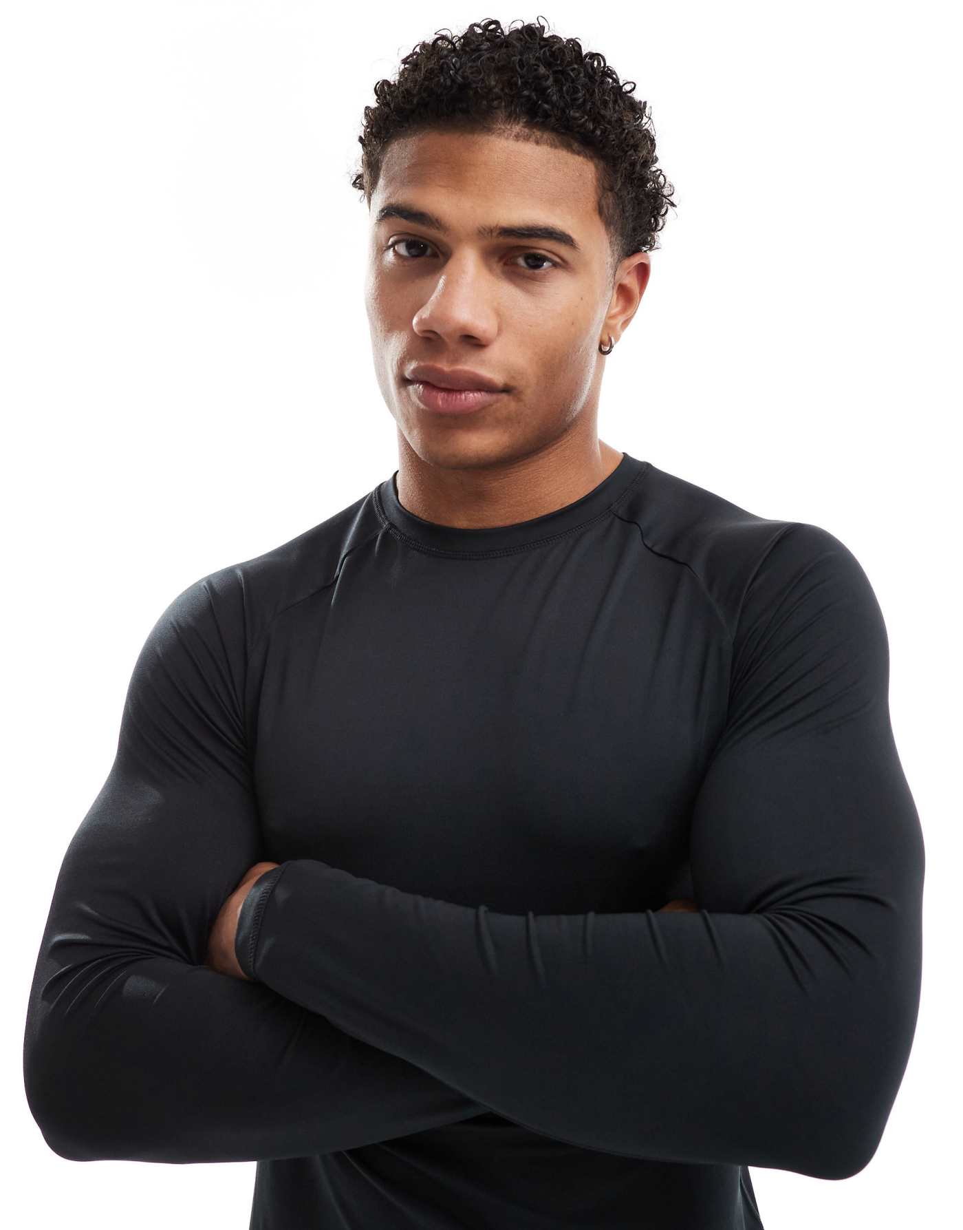 ASOS 4505 Icon training long sleeve muscle fit base layer in black