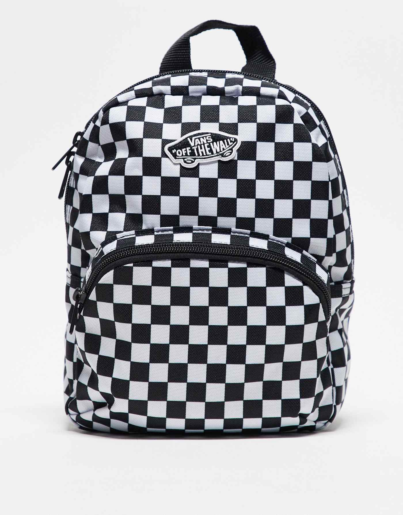 Vans got this mini backpack in black and white