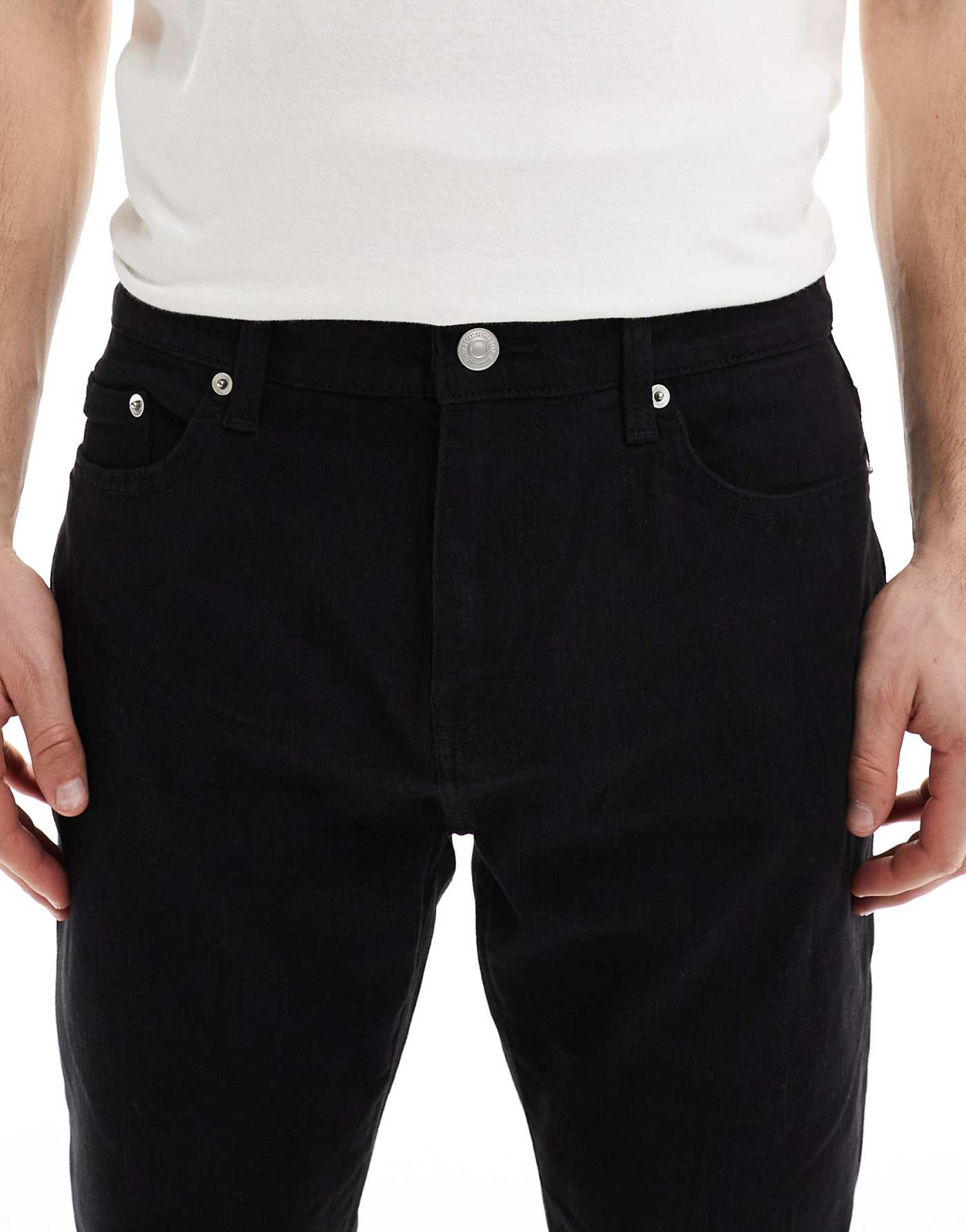 ONLY & SONS Rope slim tapered fit jeans in black