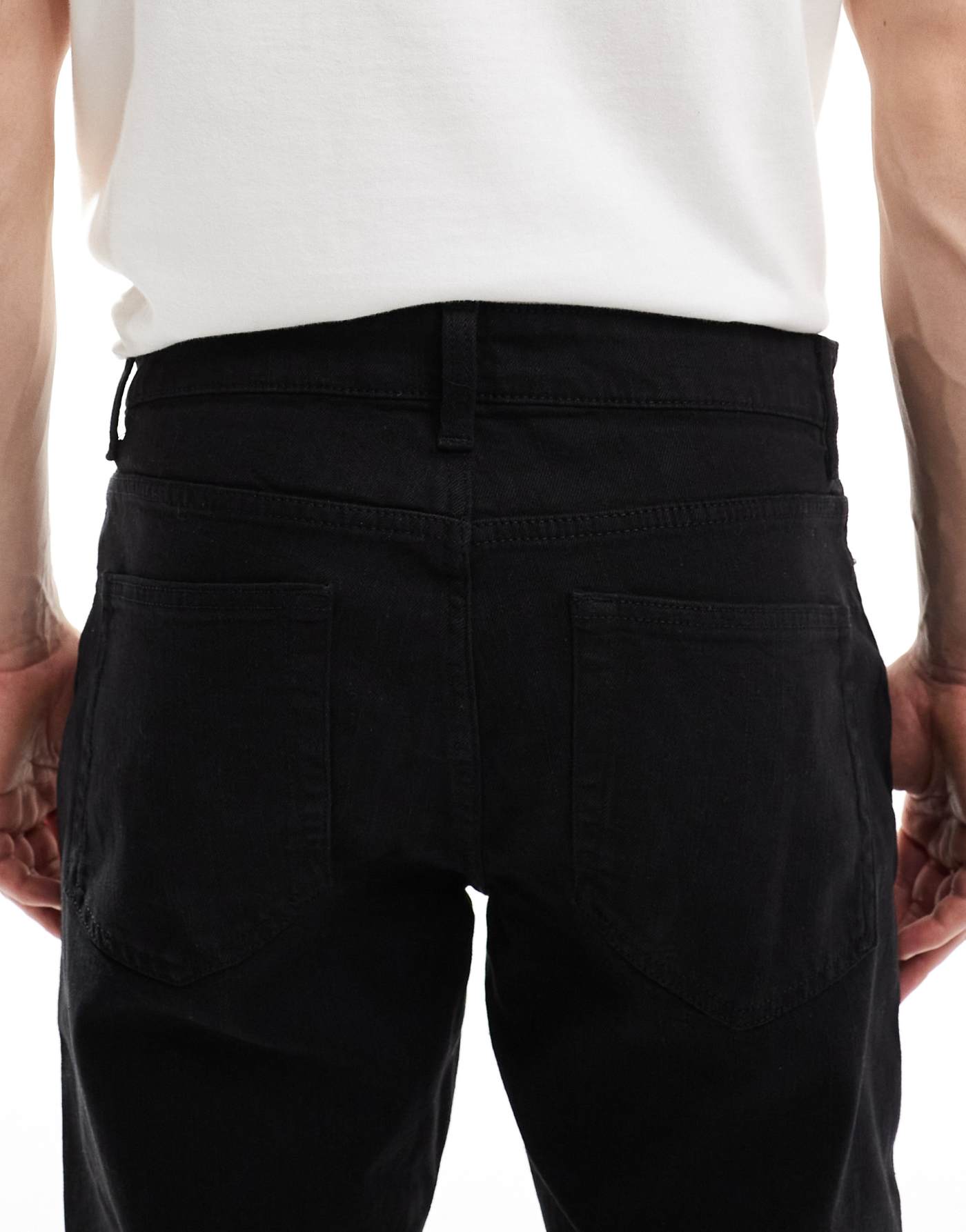 ONLY & SONS Rope slim tapered fit jeans in black