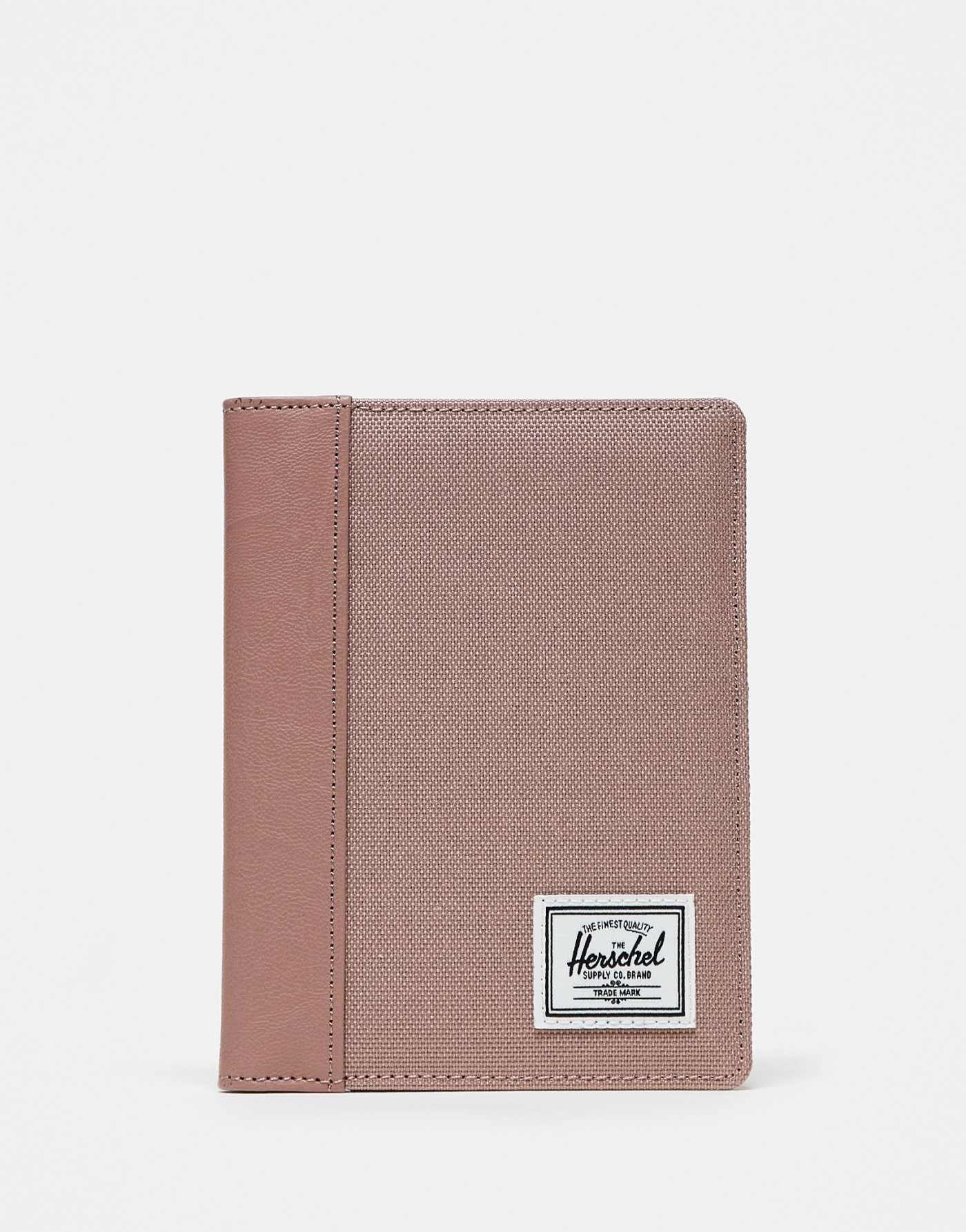 Herschel Supply Co raynor passport holder in ash rose