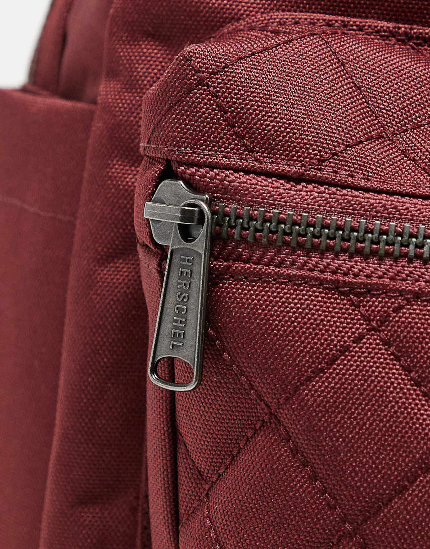 Herschel Supply Co quilted nova backpack with laptop sleeve in burgundy