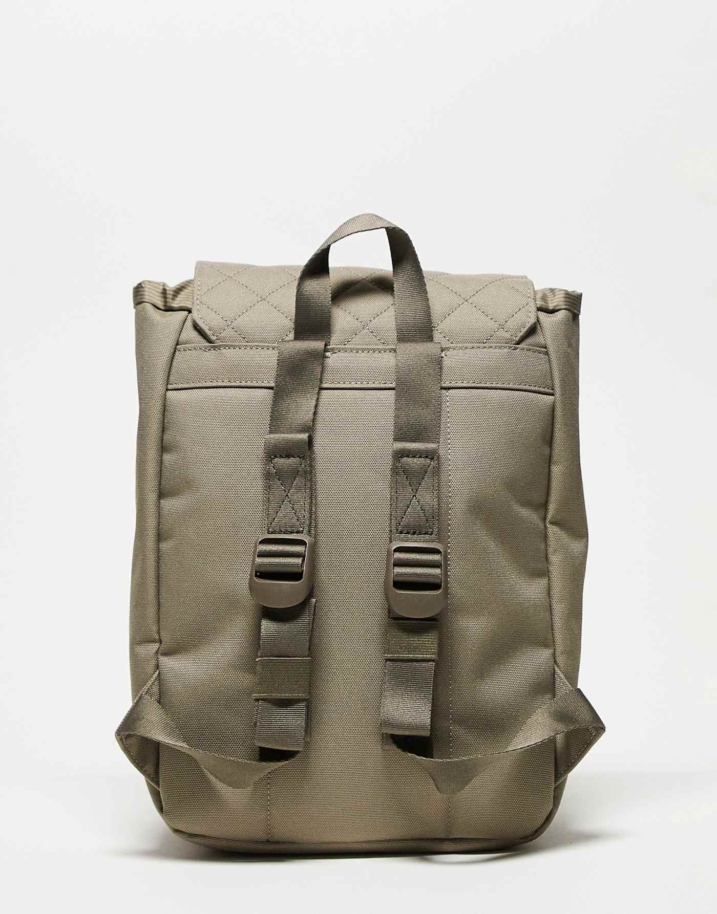 Herschel Supply Co quilted retreat mini backpack in Olive Green