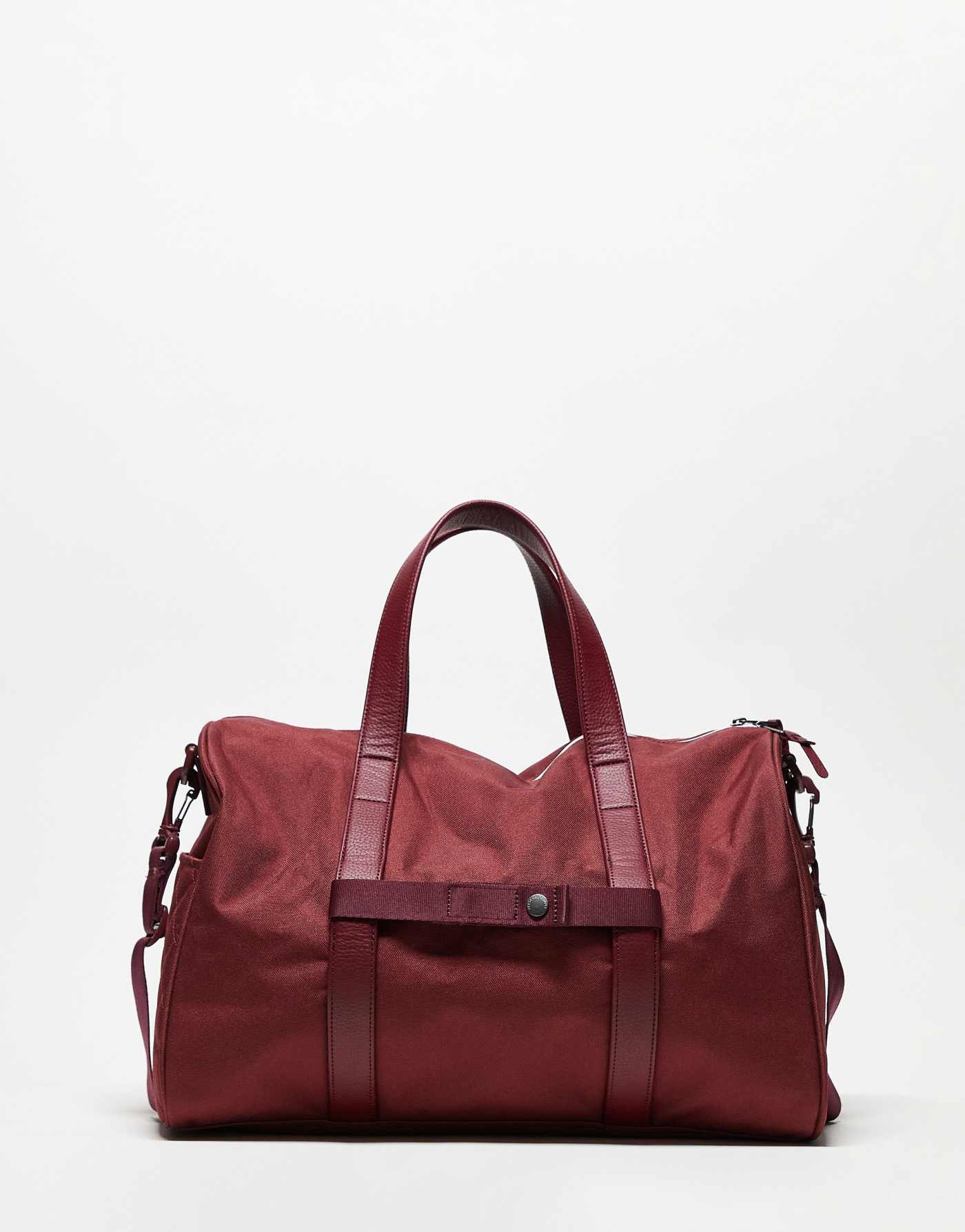 Herschel Supply Co quilted novel duffel bag in burgundy