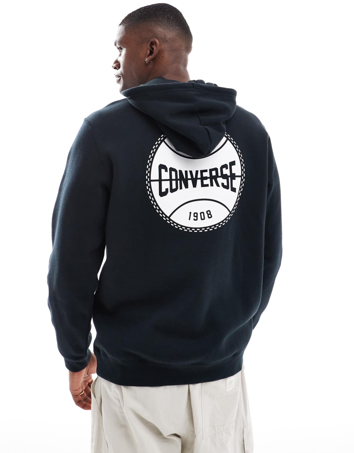 Converse Retro Chuck graphic hoodie in black