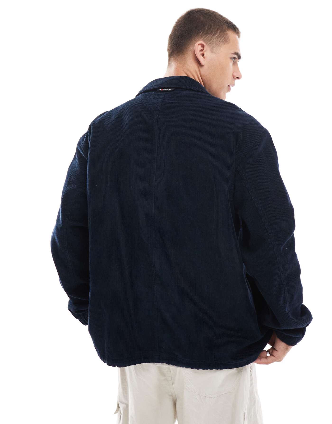 Tommy Jeans badge coach jacket in navy