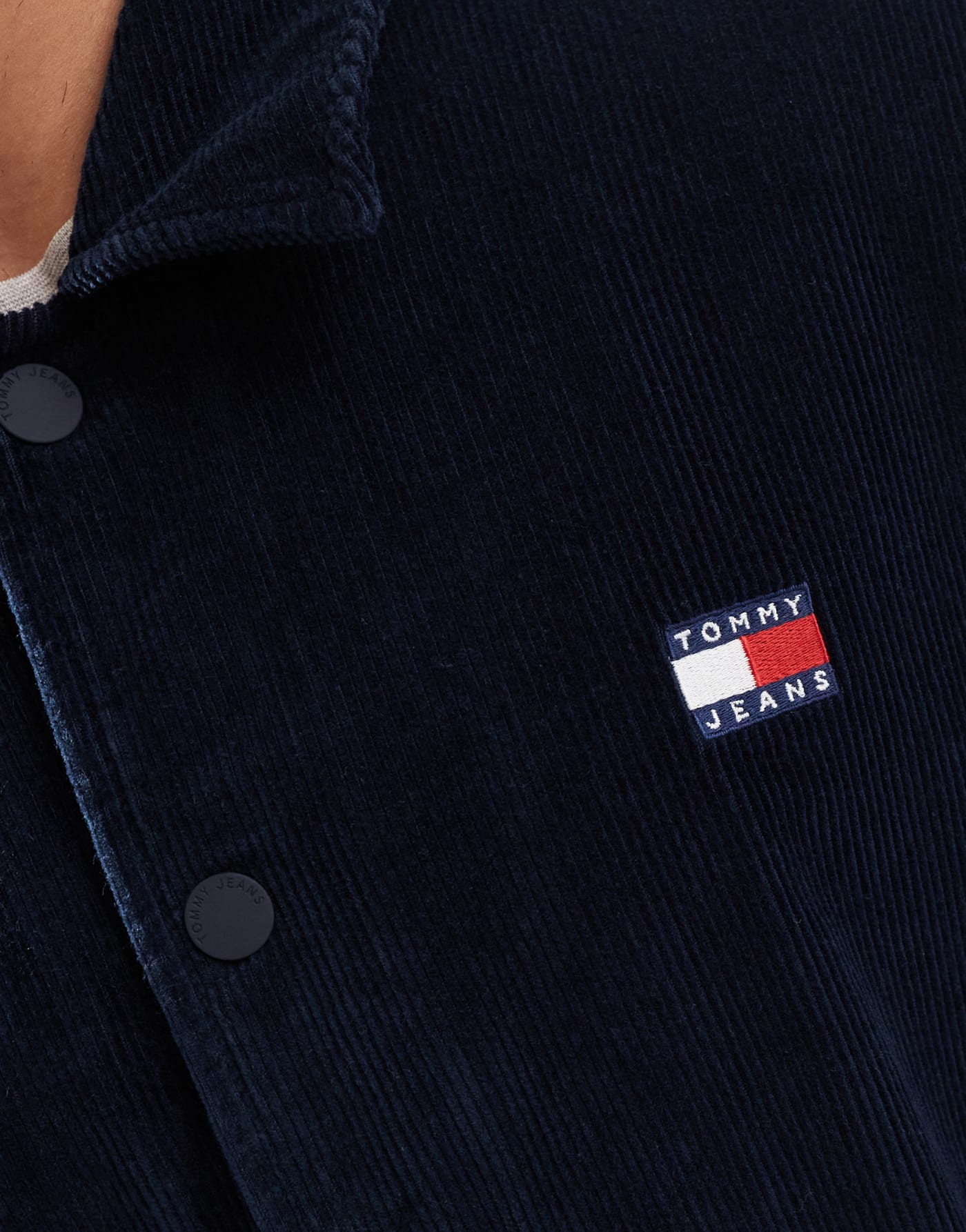 Tommy Jeans badge coach jacket in navy