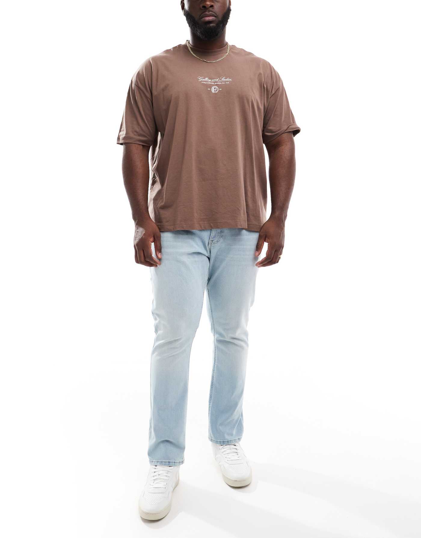 Tommy Jeans Plus Austin slim tapered jeans in light wash