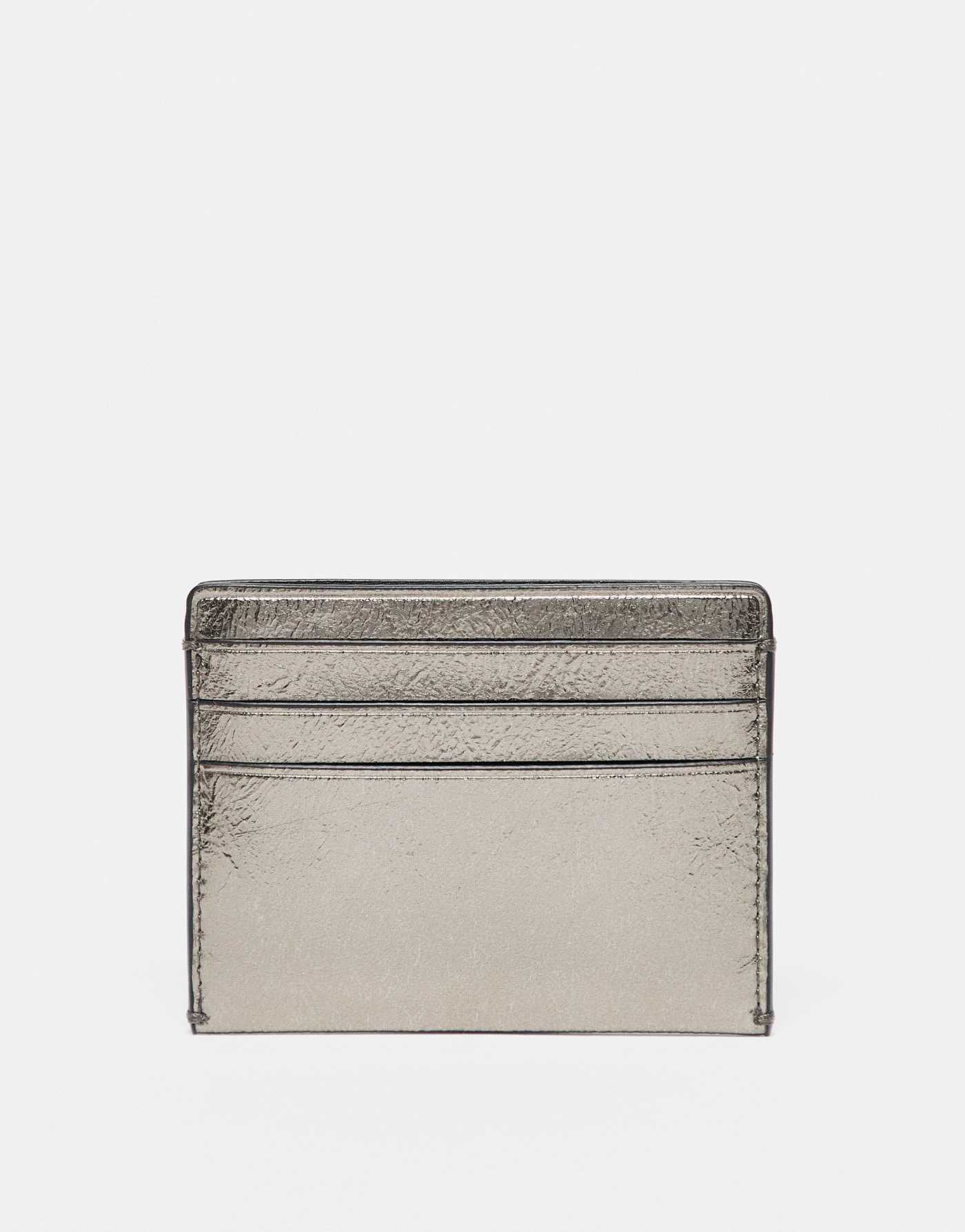 Calvin Klein Jeans minimal monogram cardcase in gunmetal