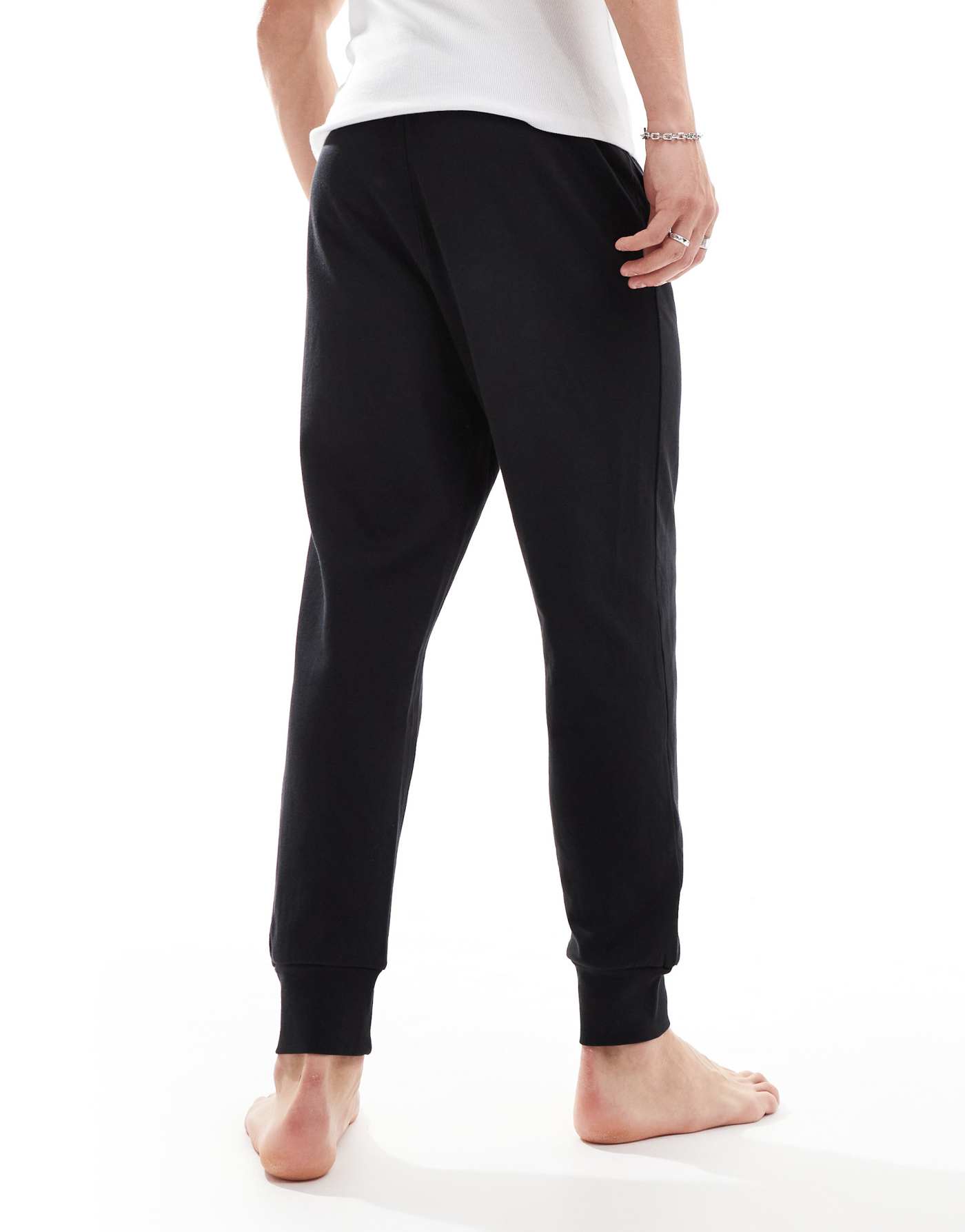 Calvin Klein Modern Cotton lounge jogger with logo waistband in black