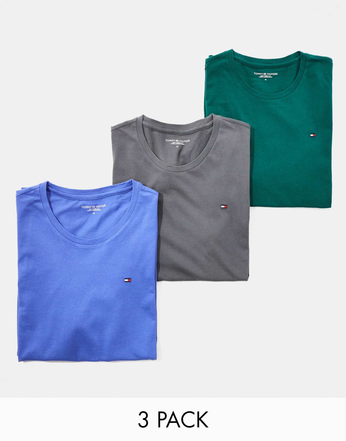 Tommy Hilfiger Signature Essential 3 pack t-shirt in multi