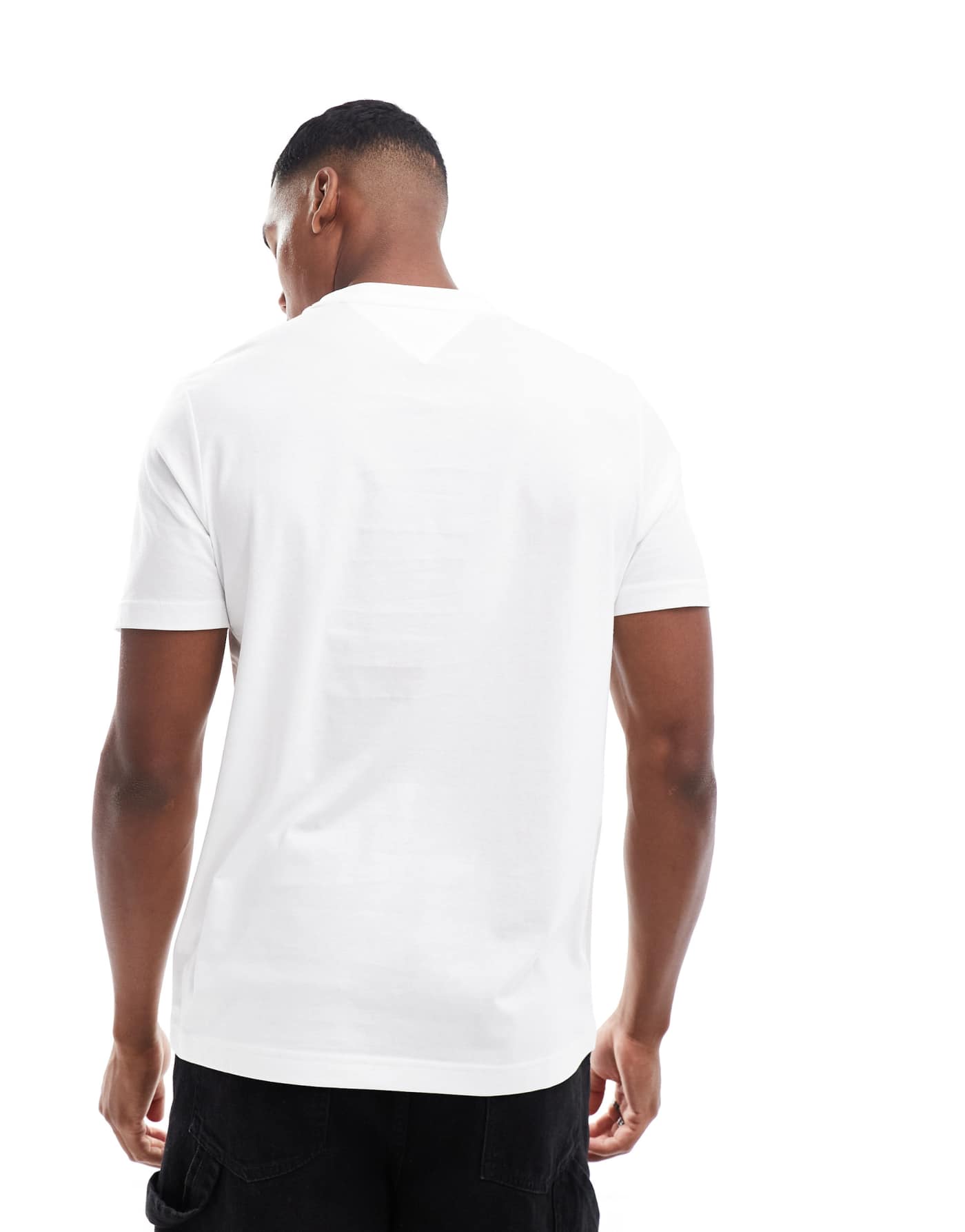 Tommy Hilfiger stack logo t-shirt in white