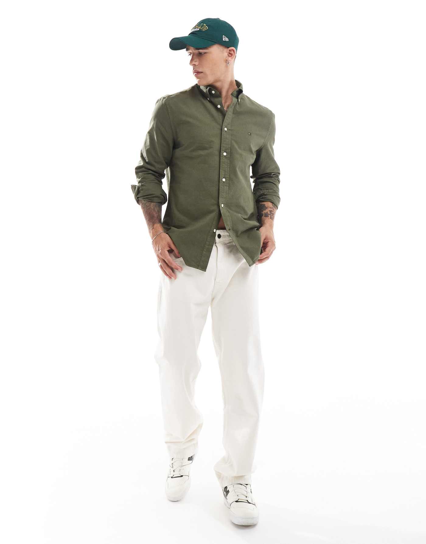 Tommy Hilfiger oxford shirt in army green