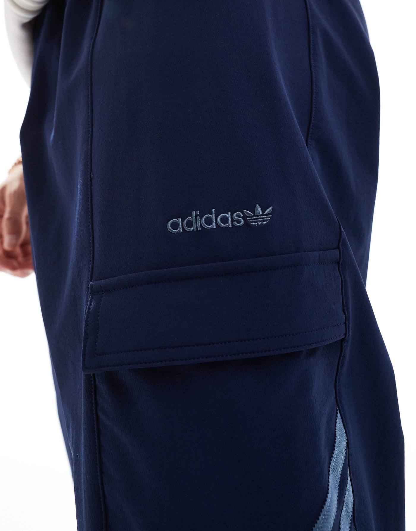 adidas Originals Cuffed Cargo trousers in blue