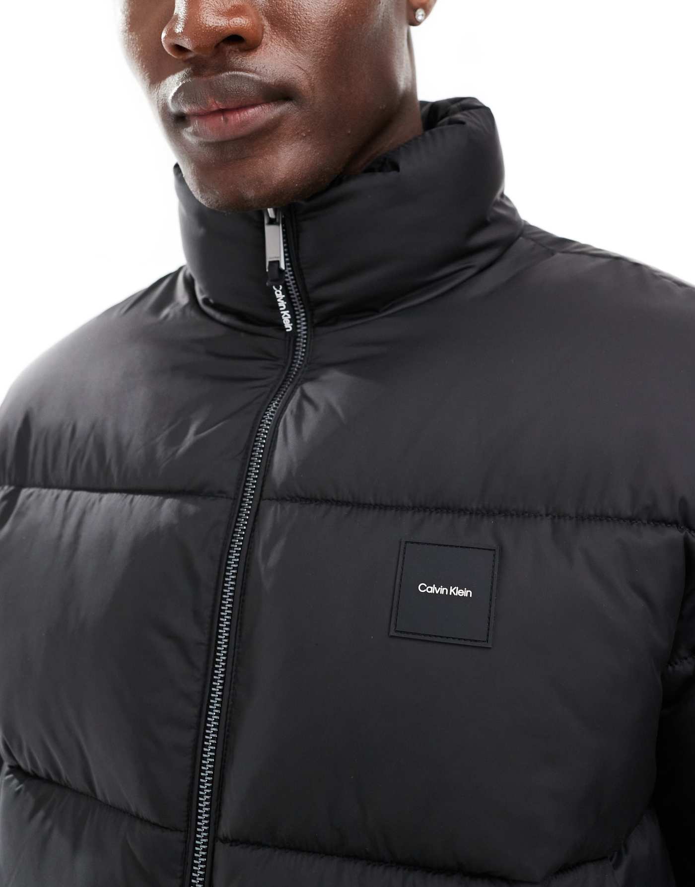 Calvin Klein quilt puffer jacket in black