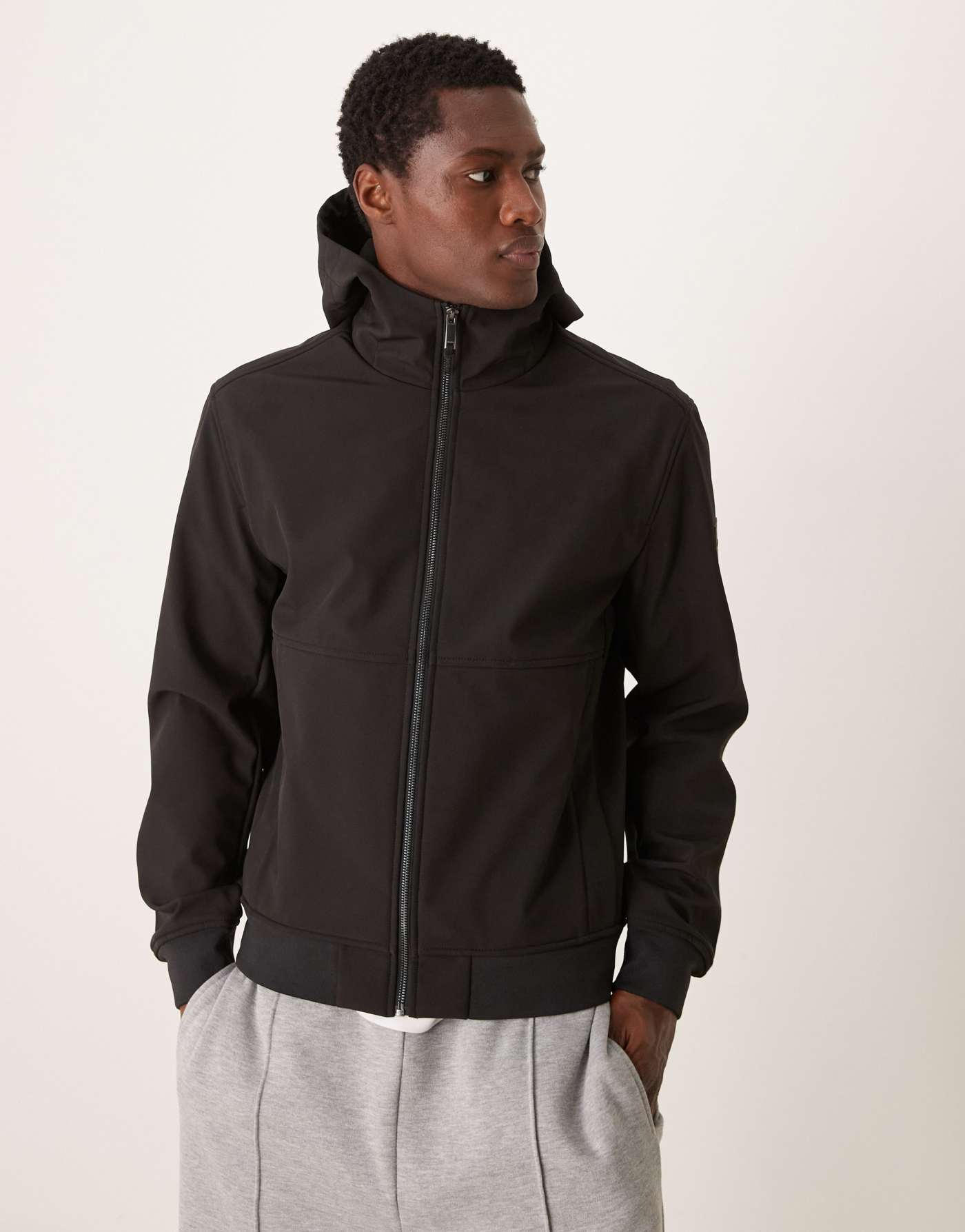 Calvin Klein soft shell jacket in black