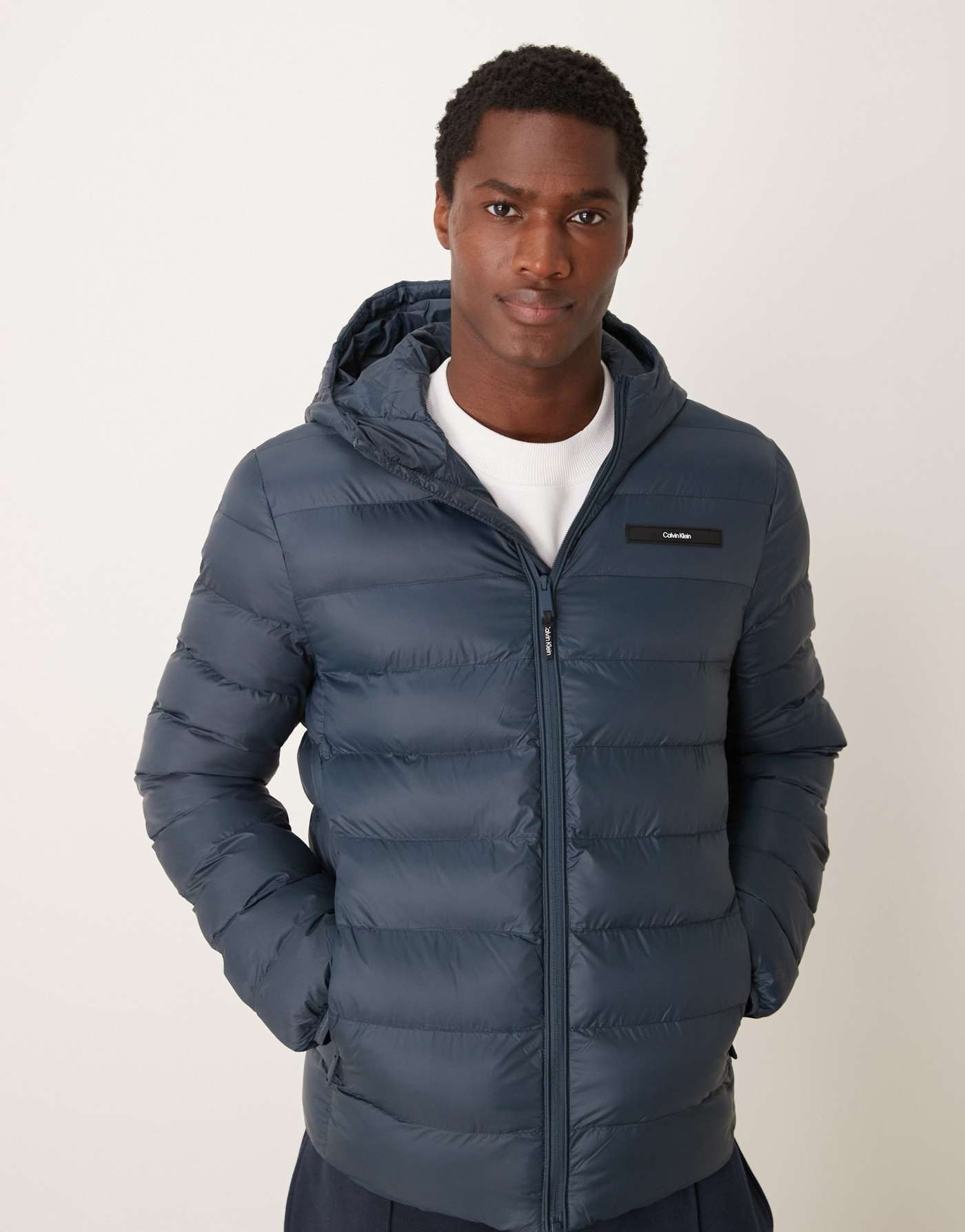 Calvin Klein puffer jacket in ink blue