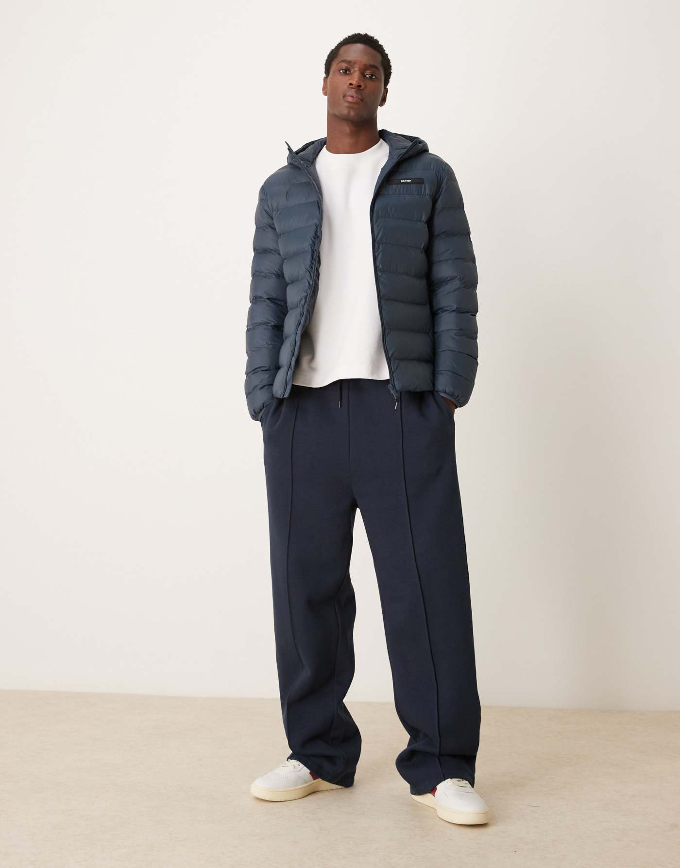 Calvin Klein puffer jacket in ink blue