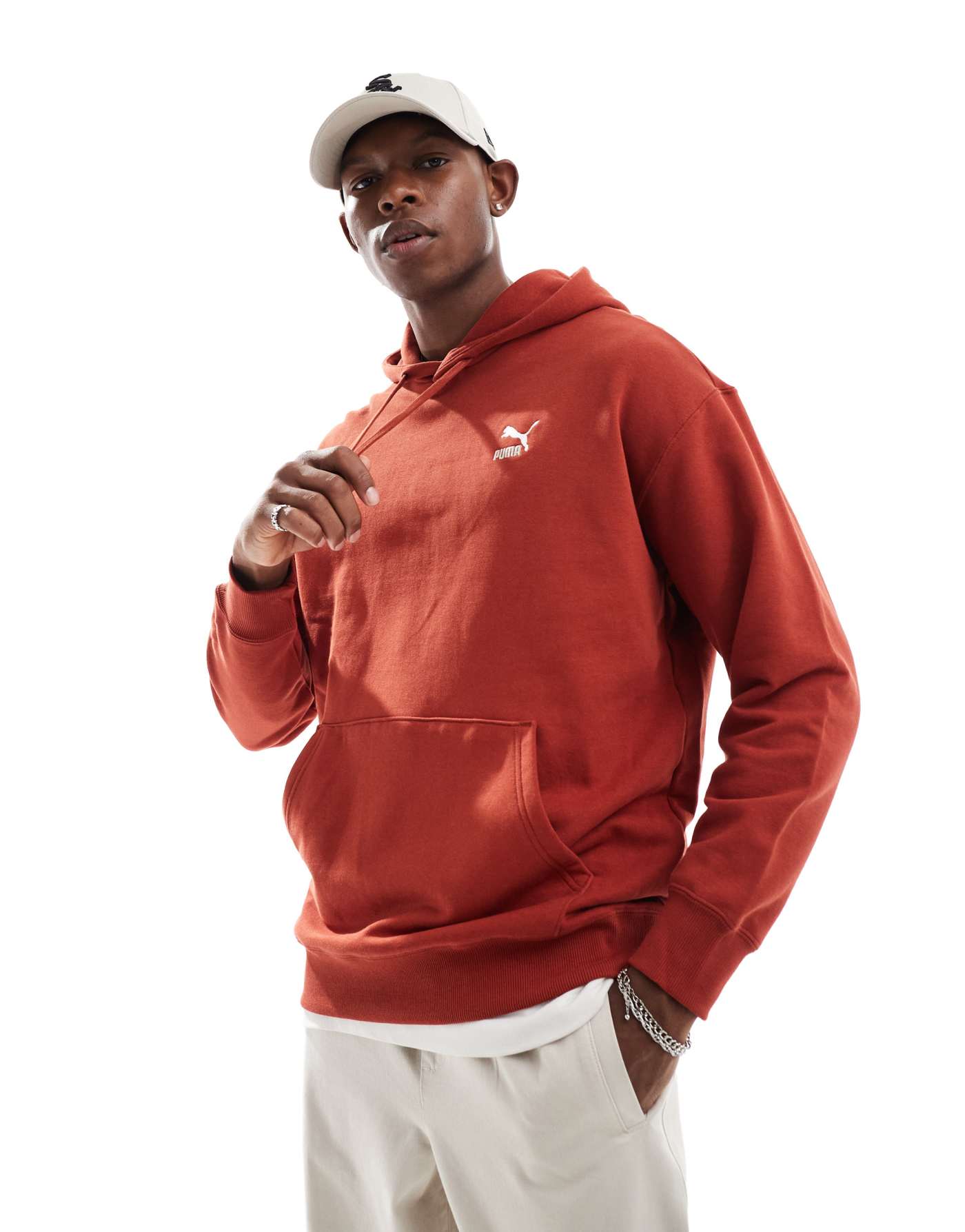 Puma Better classics hoodie in mars red