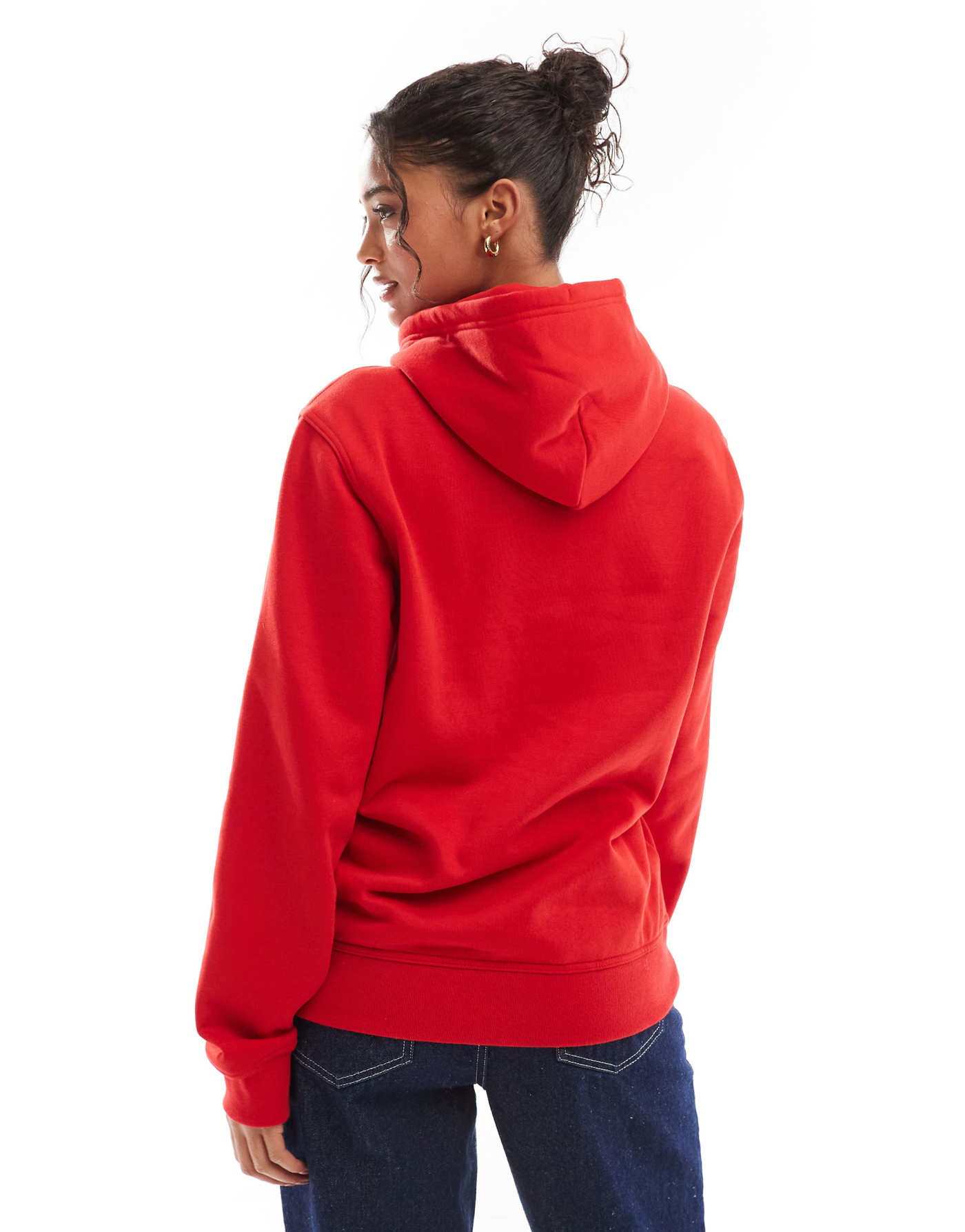 Champion Legacy unisex center logo hoodie in red