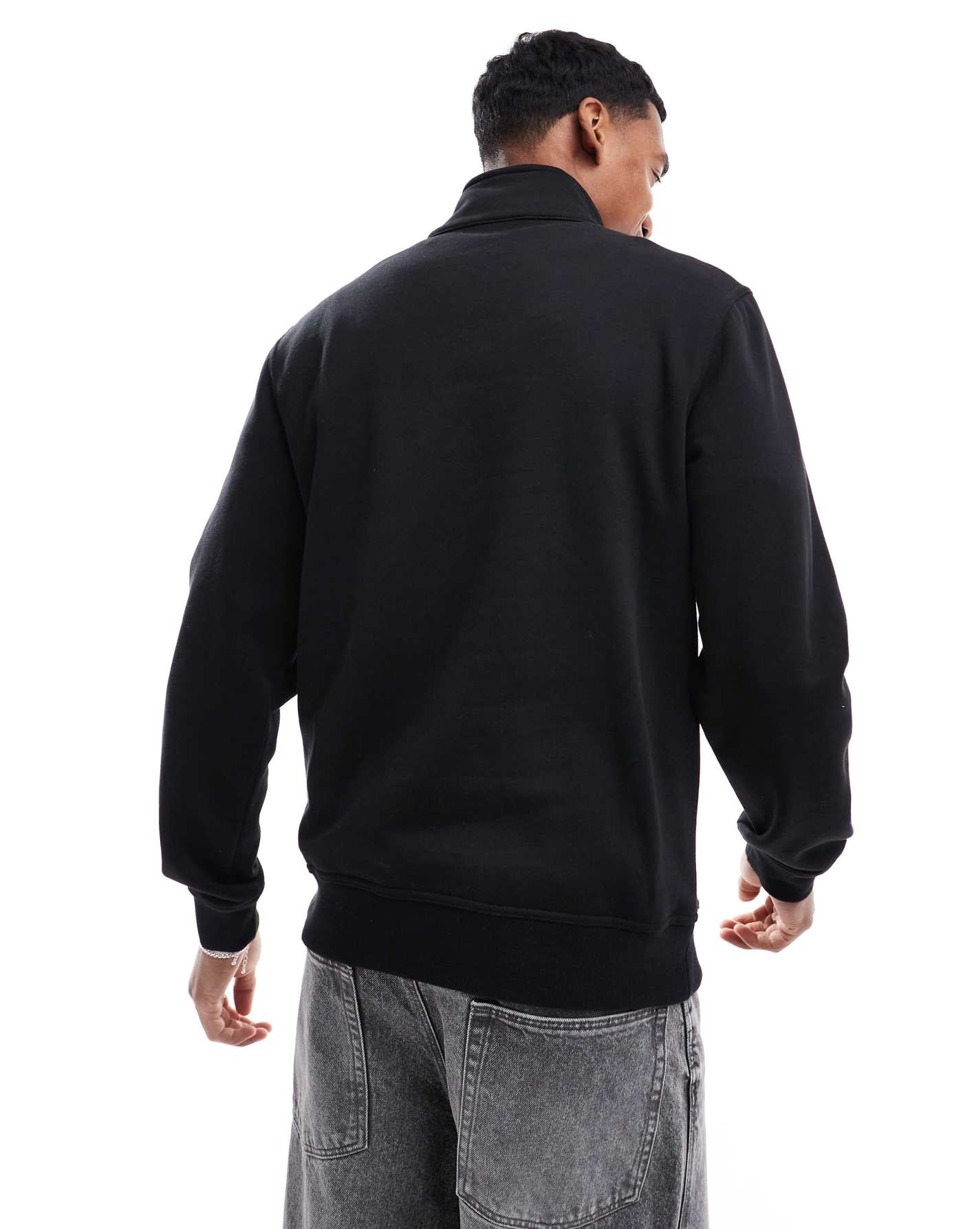 Champion Legacy half zip sweatshirt in black