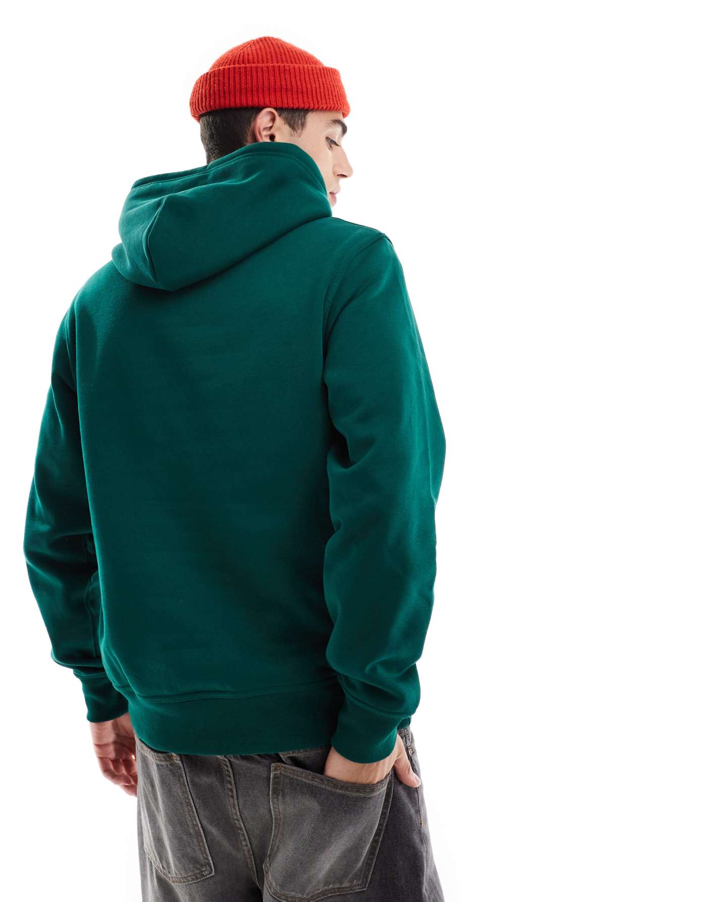 Champion Legacy unisex center logo hoodie in green