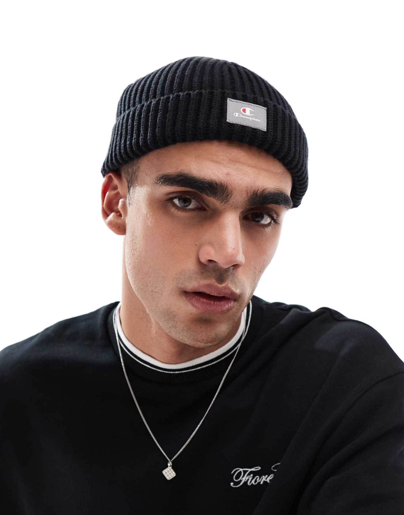 Champion fisherman beanie in black